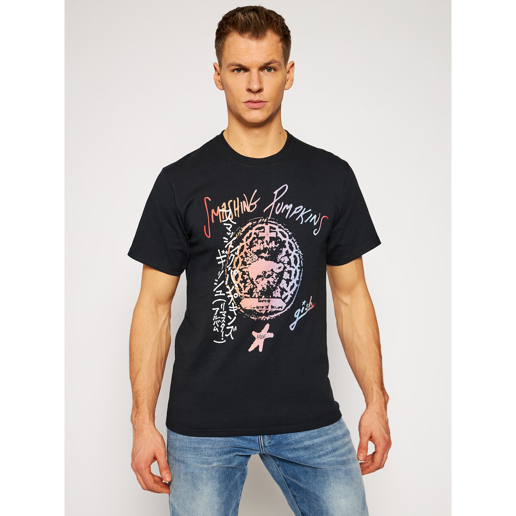 HUF T-Shirt THE SMASHING PUMPKINS Gish Tee TS01403 Černá Regular Fit - Pepit.cz