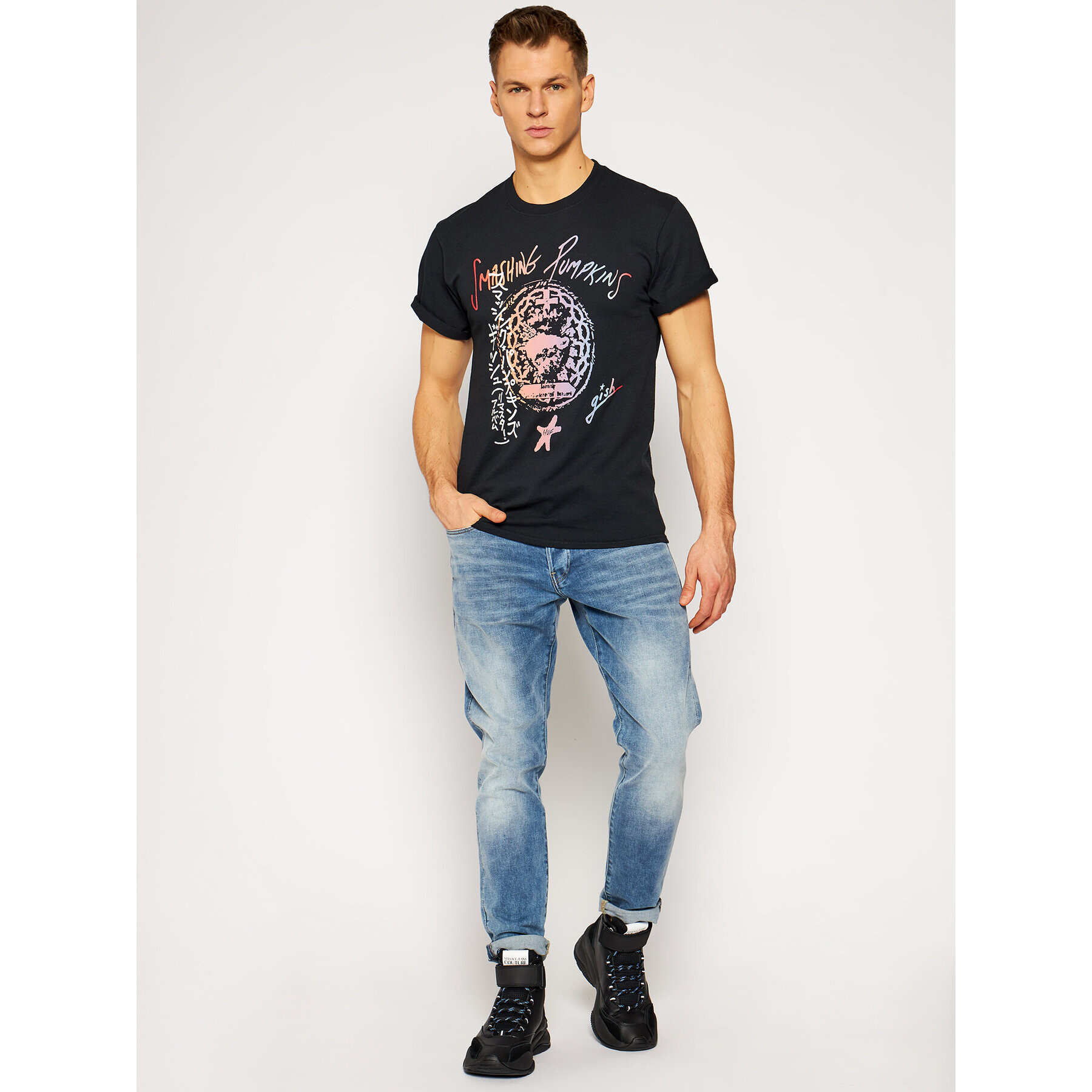 HUF T-Shirt THE SMASHING PUMPKINS Gish Tee TS01403 Černá Regular Fit - Pepit.cz