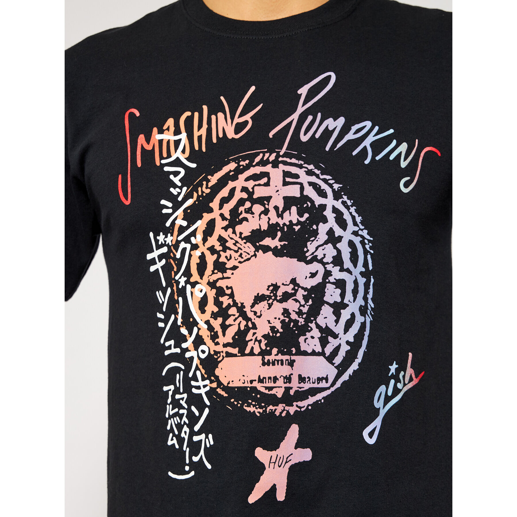 HUF T-Shirt THE SMASHING PUMPKINS Gish Tee TS01403 Černá Regular Fit - Pepit.cz