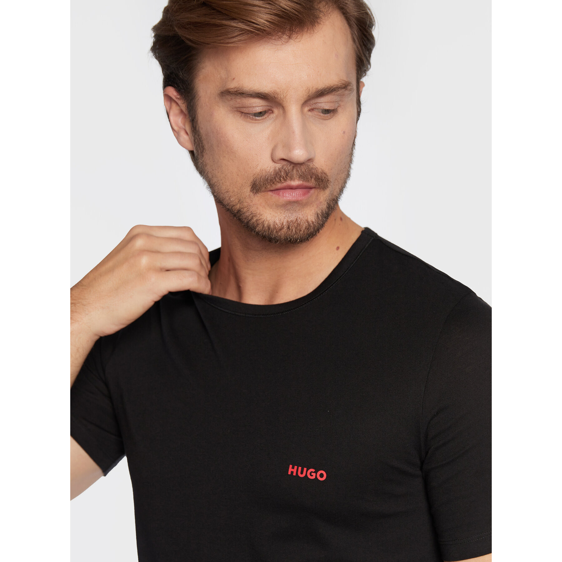 Hugo 3-dílná sada T-shirts Triplet 50480088 Černá Regular Fit - Pepit.cz