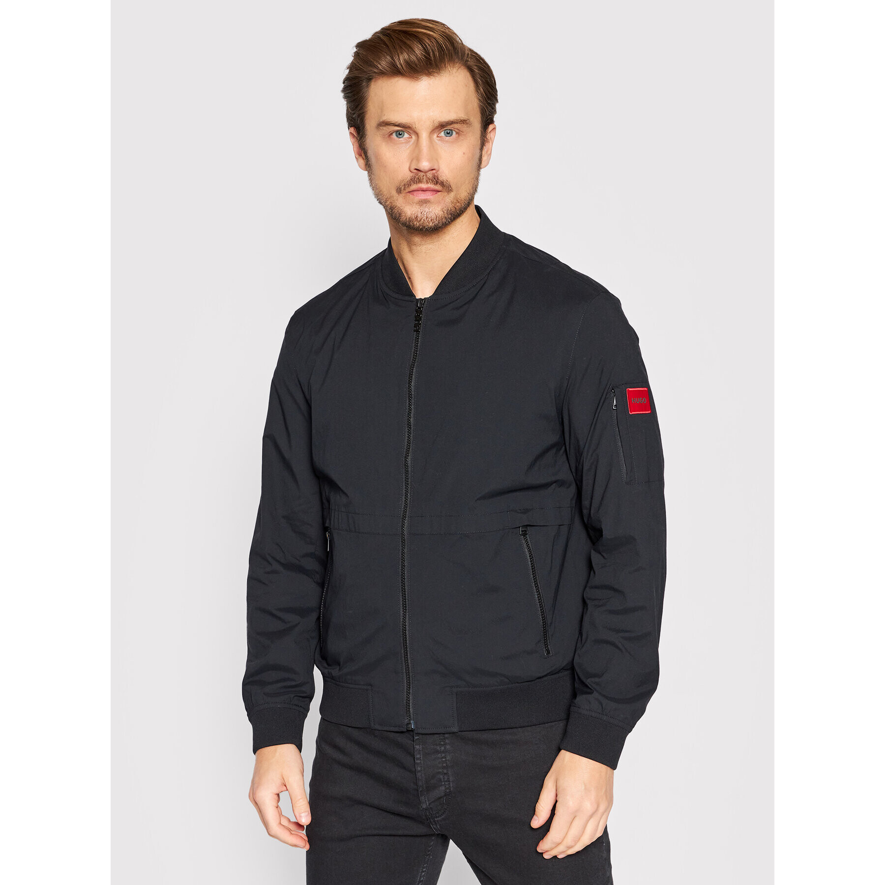 Hugo Bunda bomber Balvin2231 50471363 Černá Slim Fit - Pepit.cz