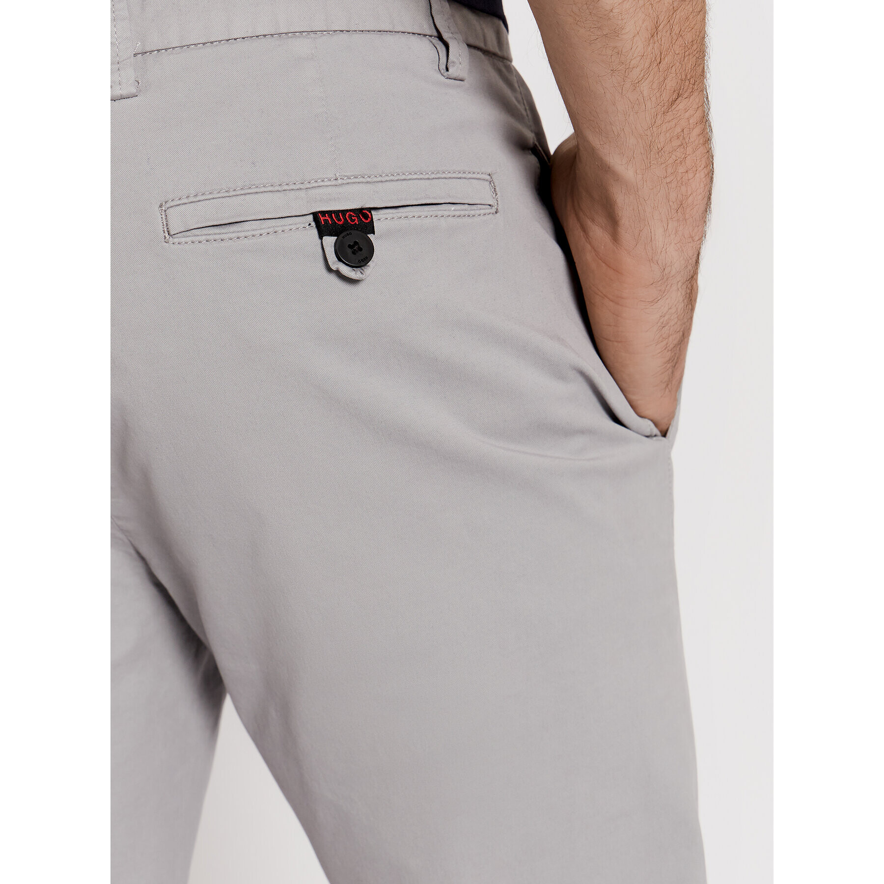 Hugo Chino kalhoty David204D 50437976 Šedá Slim Fit - Pepit.cz