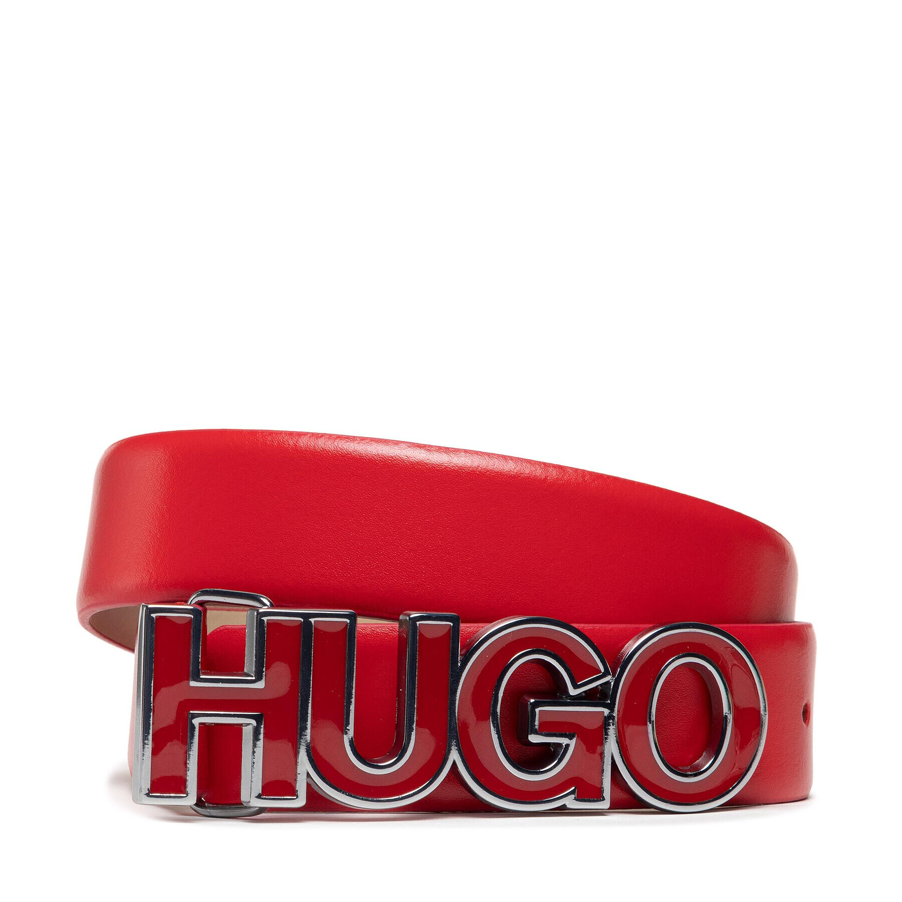 Hugo Dámský pásek Zula Belt 3.5Cm N 50462041 Červená - Pepit.cz