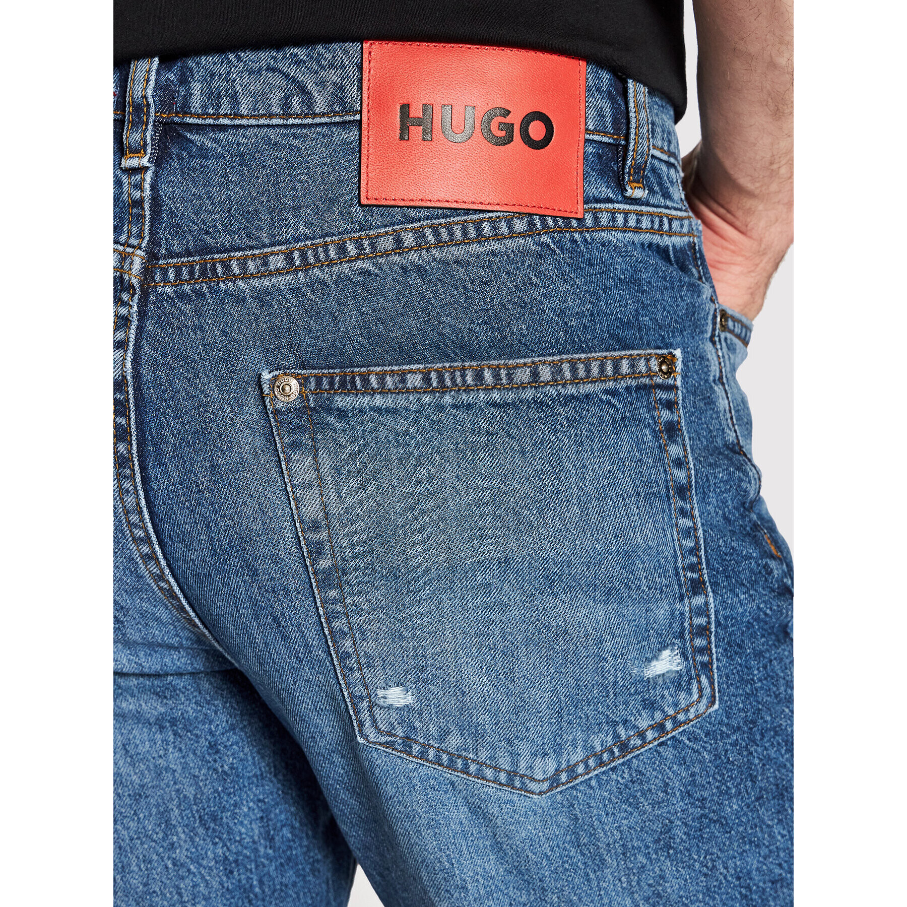 Hugo Jeansy 50466700 Modrá Regular Fit - Pepit.cz