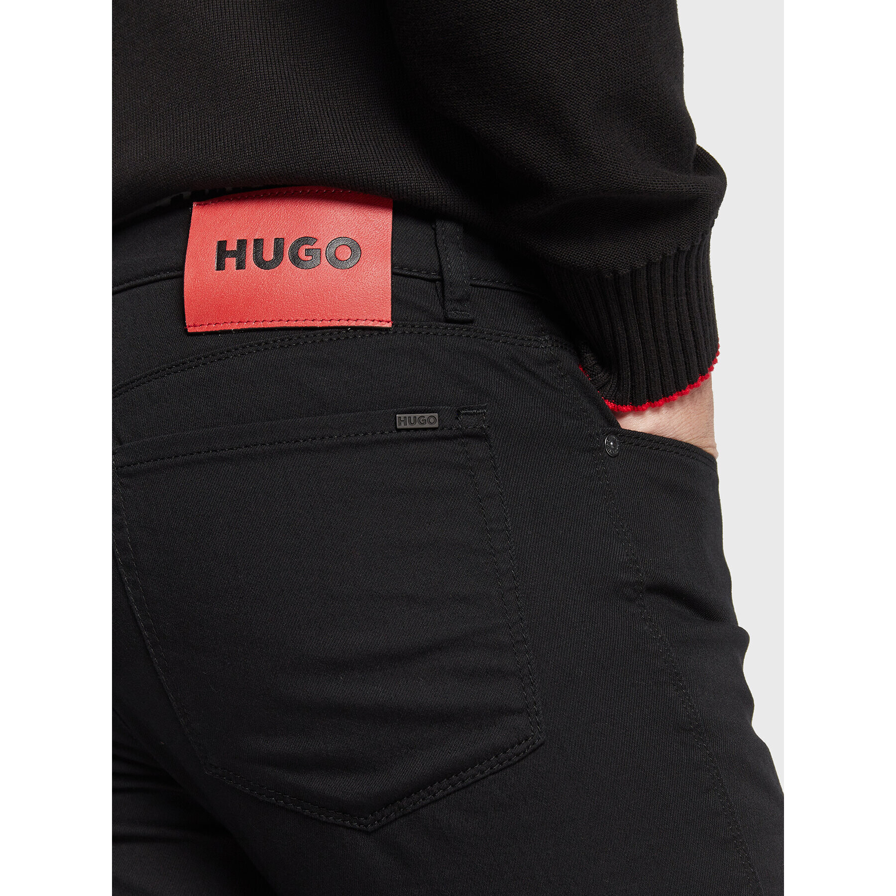 Hugo Jeansy 50481814 Černá Slim Fit - Pepit.cz