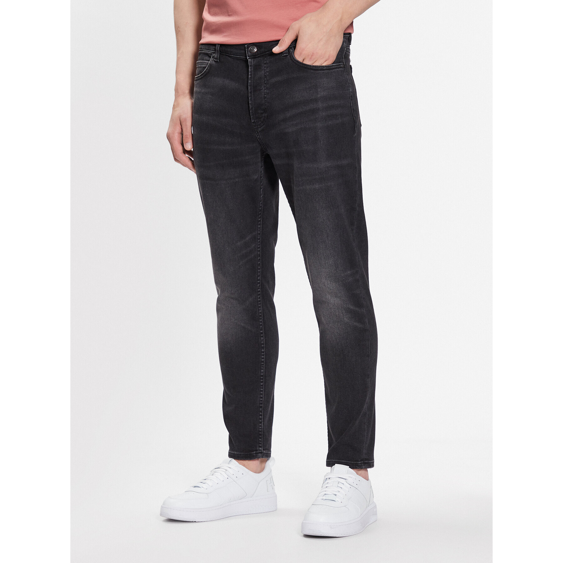 Hugo Jeansy 50482139 Šedá Tapered Fit - Pepit.cz