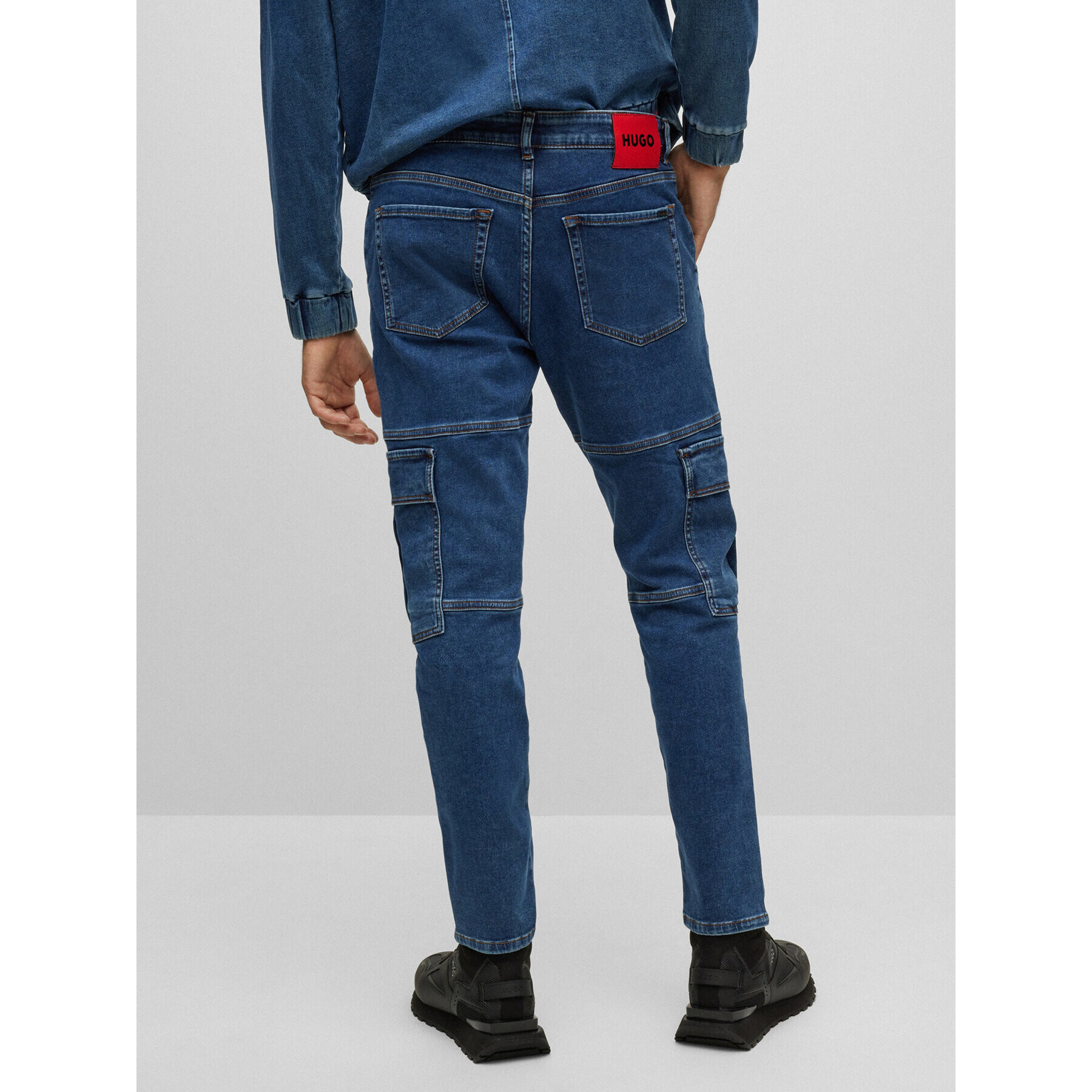 Hugo Jeansy 50484349 Modrá Tapered Fit - Pepit.cz