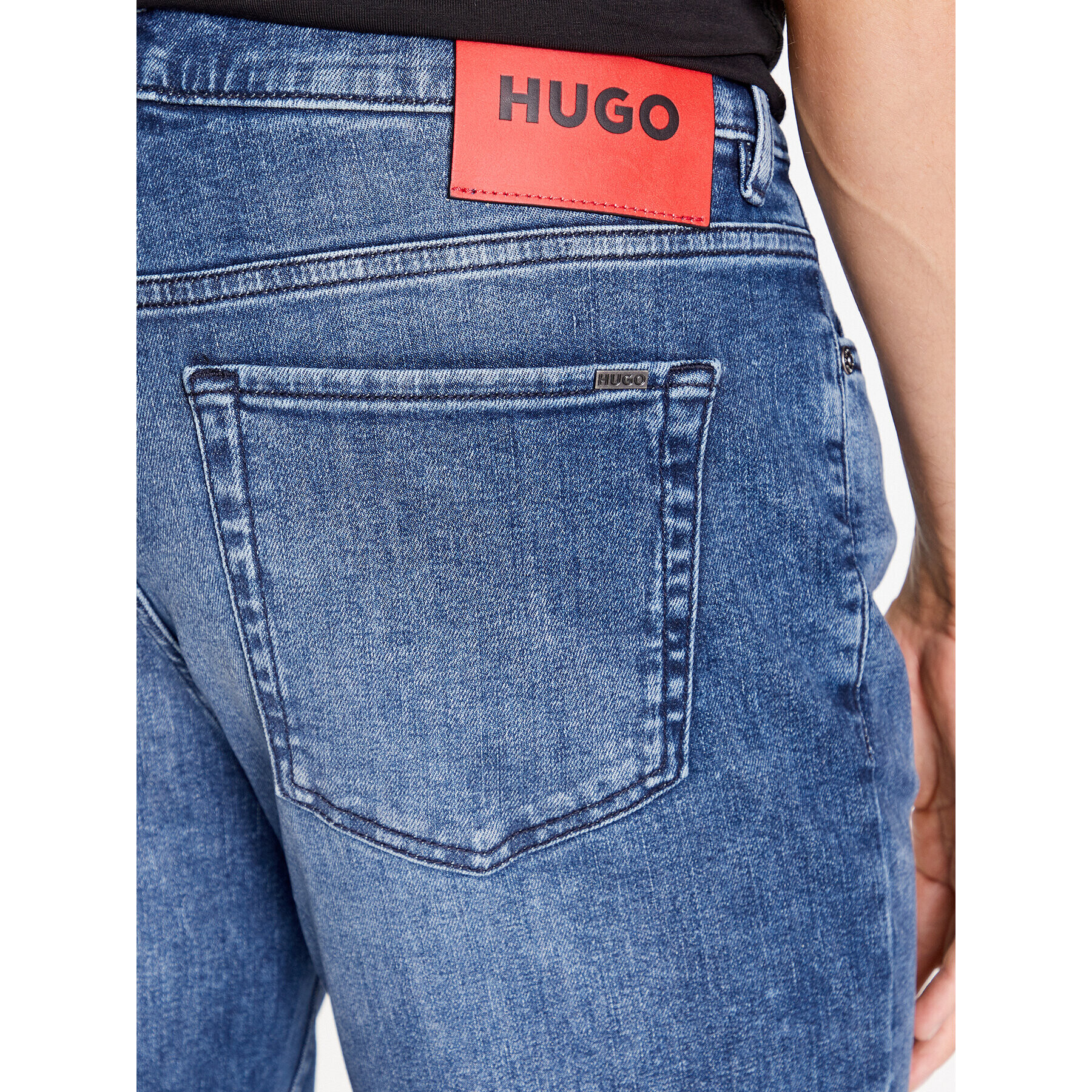 Hugo Jeansy 50495504 Modrá Tapered Fit - Pepit.cz