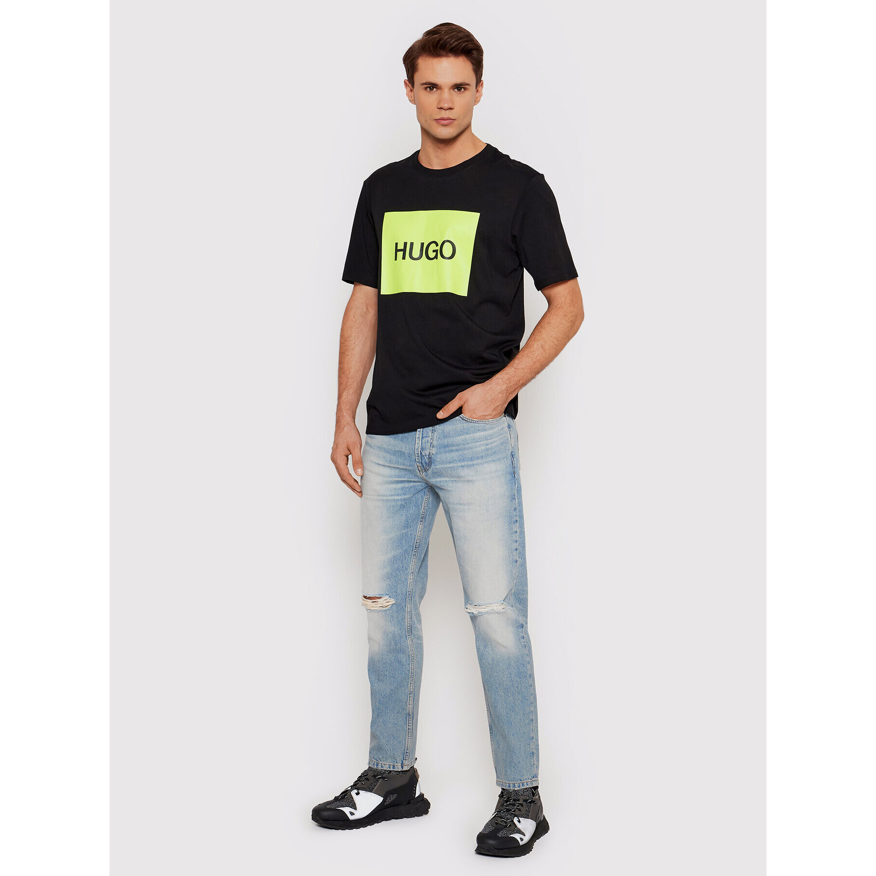 Hugo Jeansy 634 50462750 Modrá Regular Fit - Pepit.cz