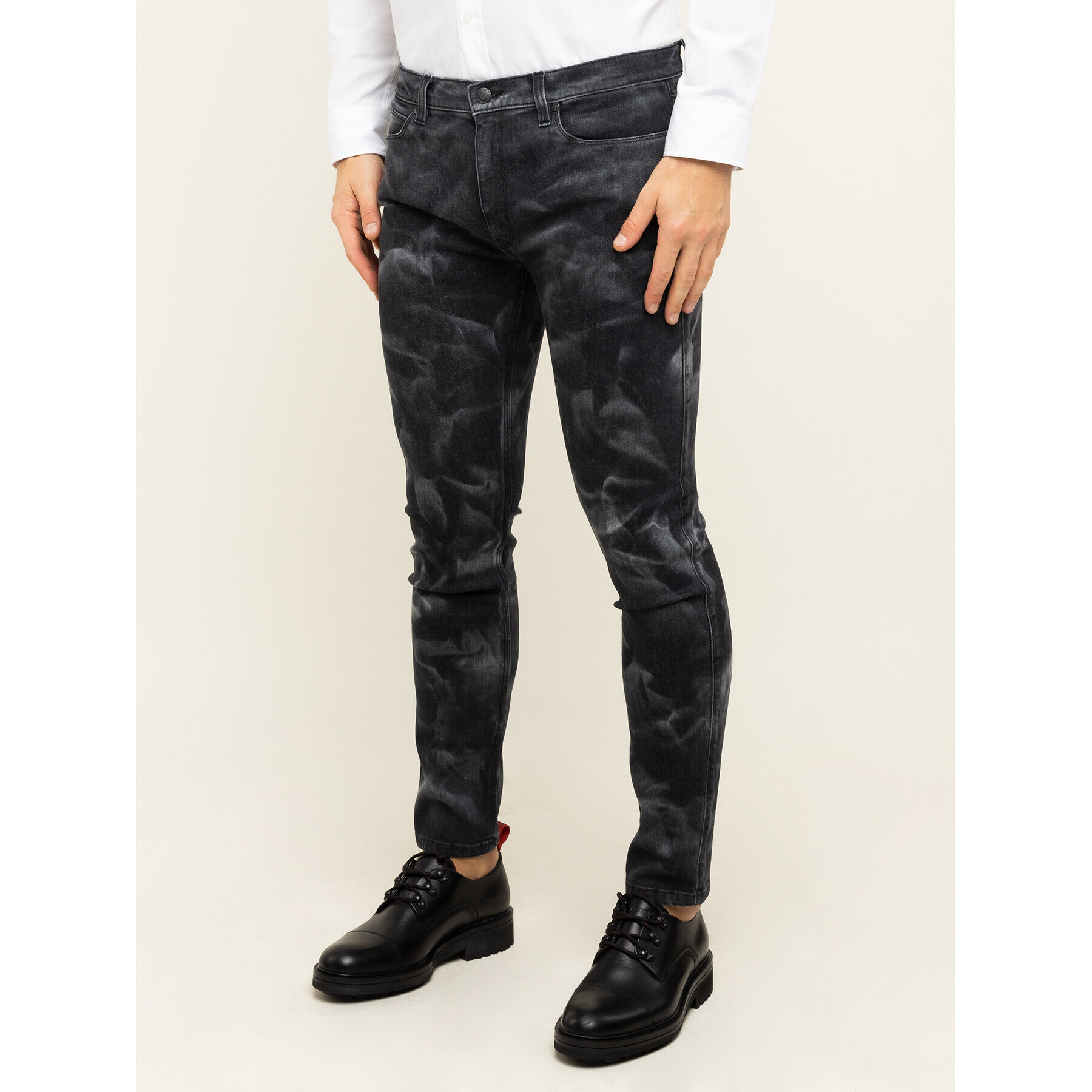 Hugo Jeansy 734 50419578 Černá Skinny Fit - Pepit.cz