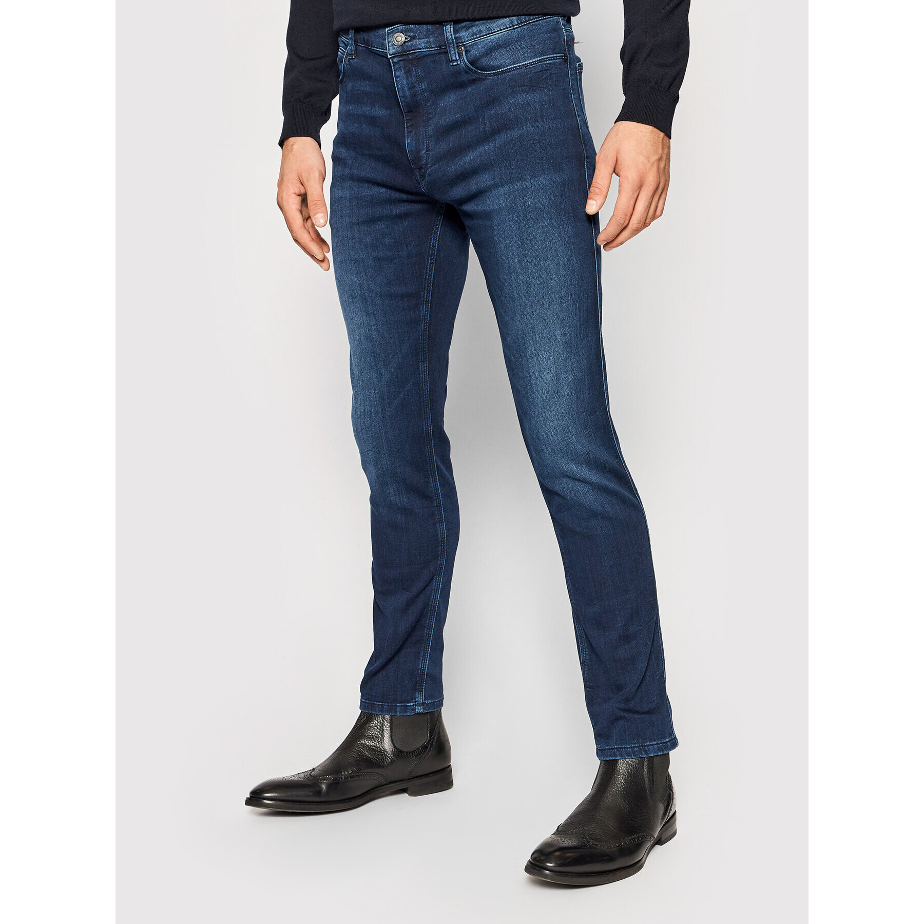 Hugo Jeansy 734 50446978 Tmavomodrá Skinny Fit - Pepit.cz