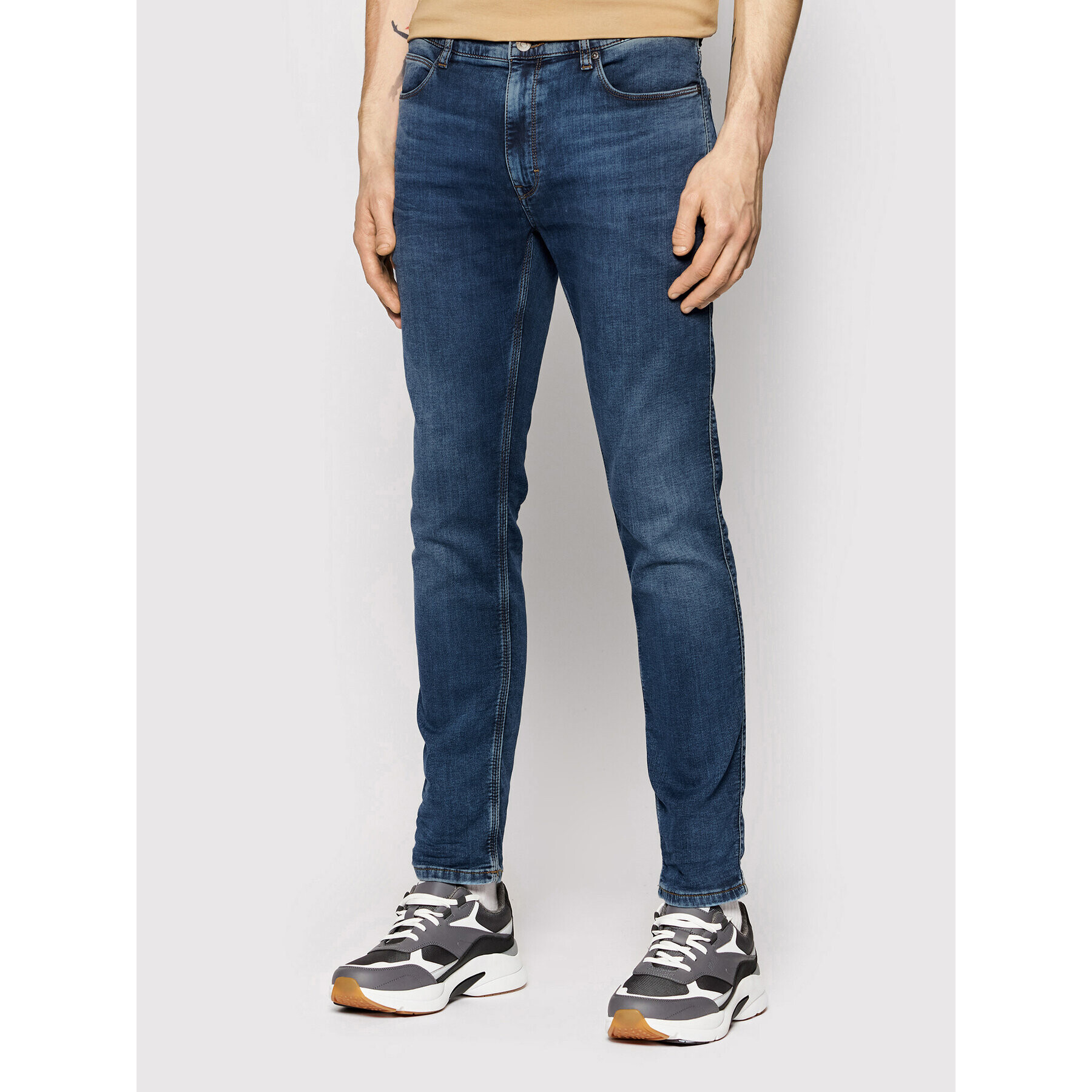 Hugo Jeansy 734 50459813 Tmavomodrá Extra Slim Fit - Pepit.cz