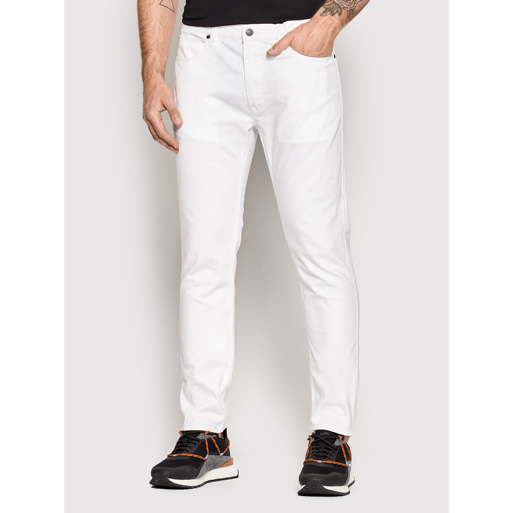 Hugo Jeansy 734 50467353 Bílá Extra Slim Fit - Pepit.cz