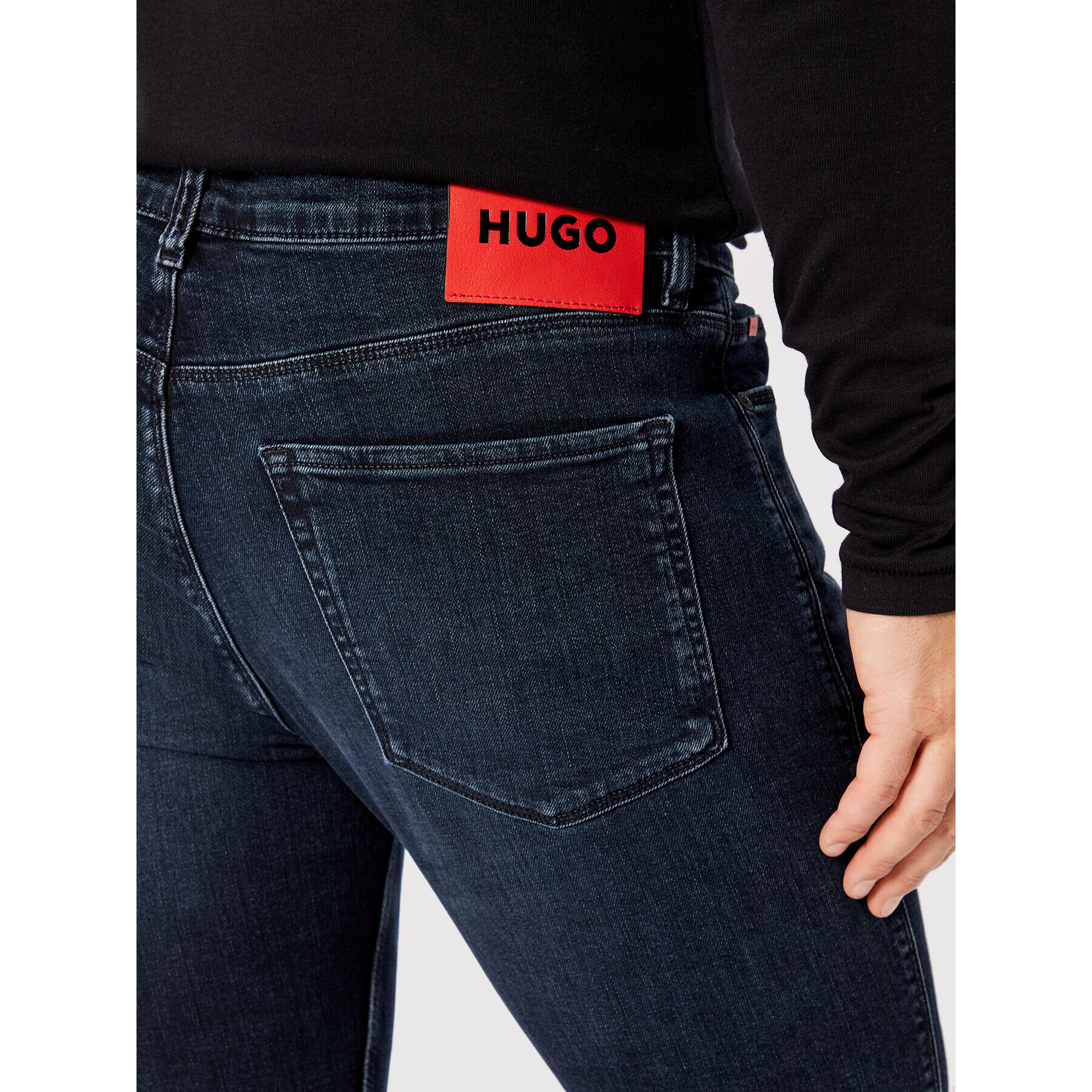 Hugo Jeansy 734 50473862 Tmavomodrá Extra Slim Fit - Pepit.cz