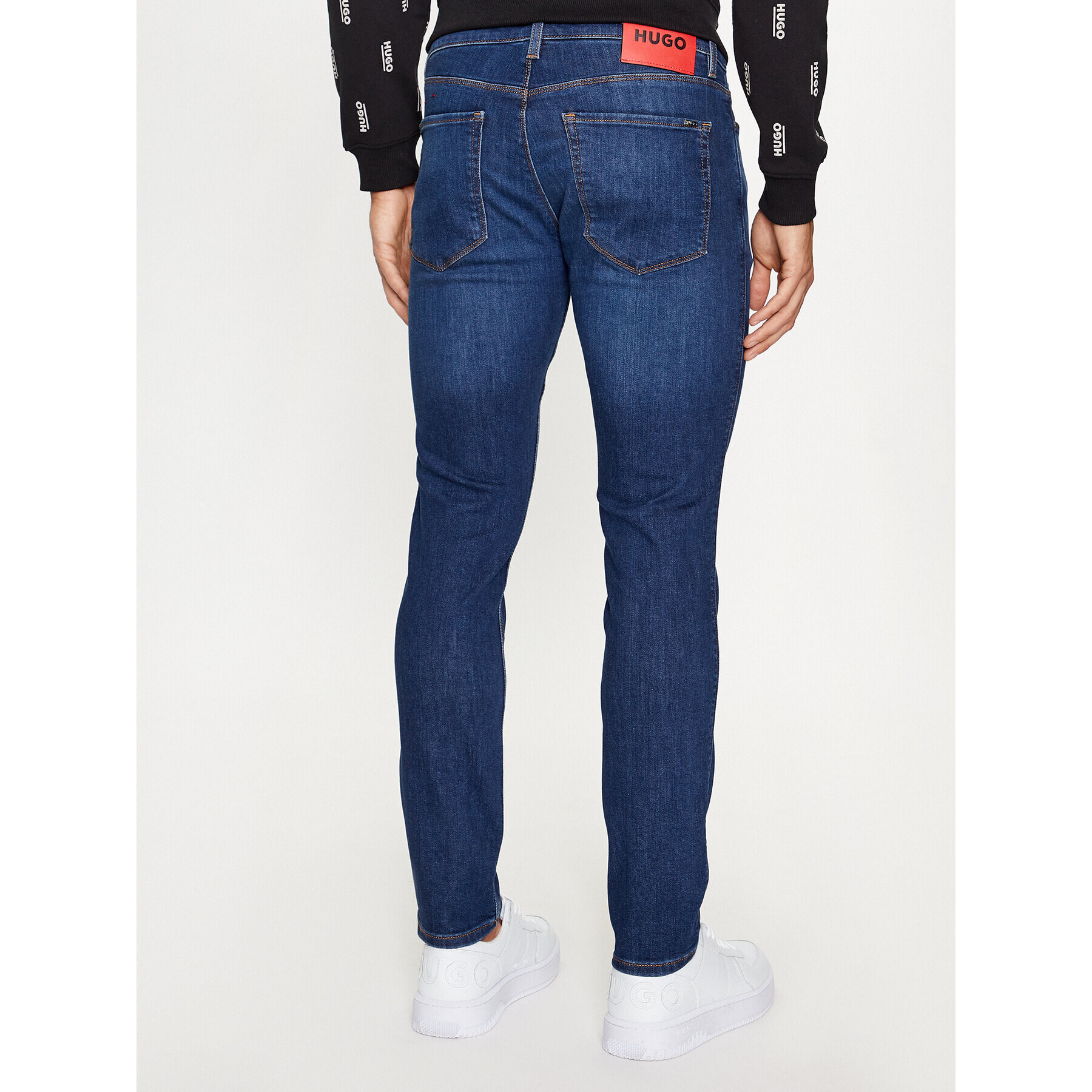 Hugo Jeansy 734 50493713 Tmavomodrá Extra Slim Fit - Pepit.cz