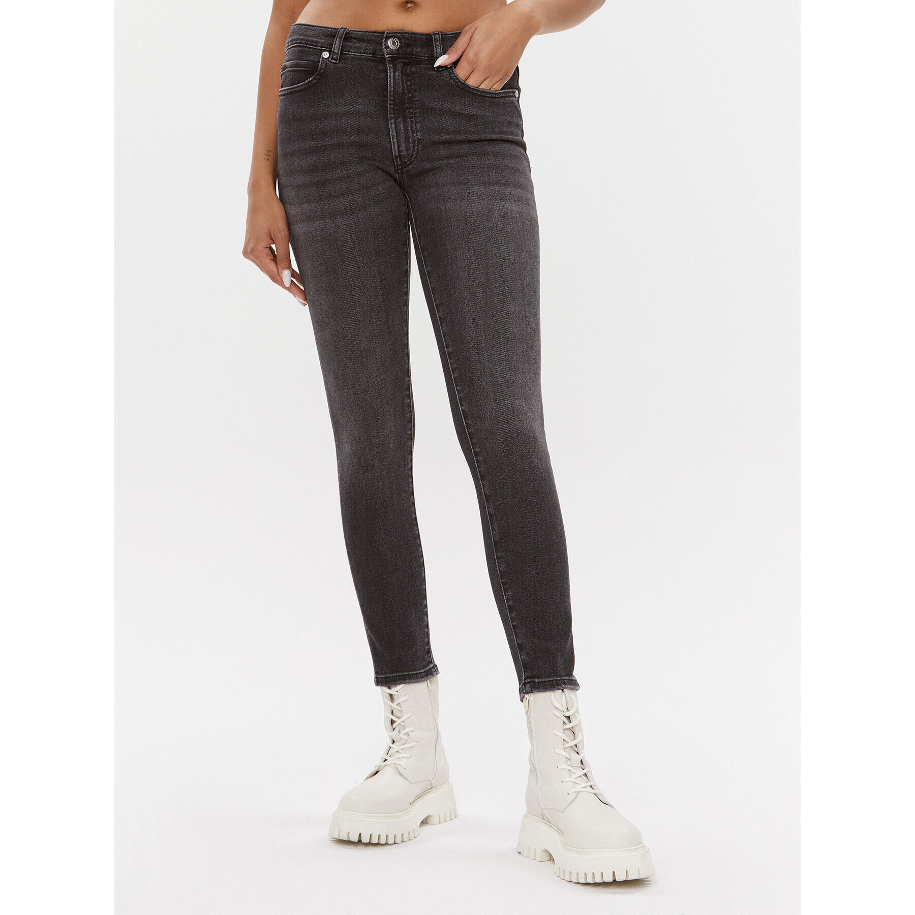 Hugo Jeansy 932 50501726 Černá Skinny Fit - Pepit.cz