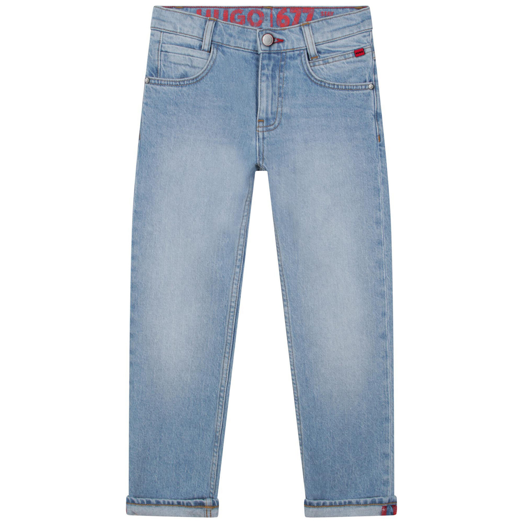 Hugo Jeansy G24118 D Modrá Regular Fit - Pepit.cz