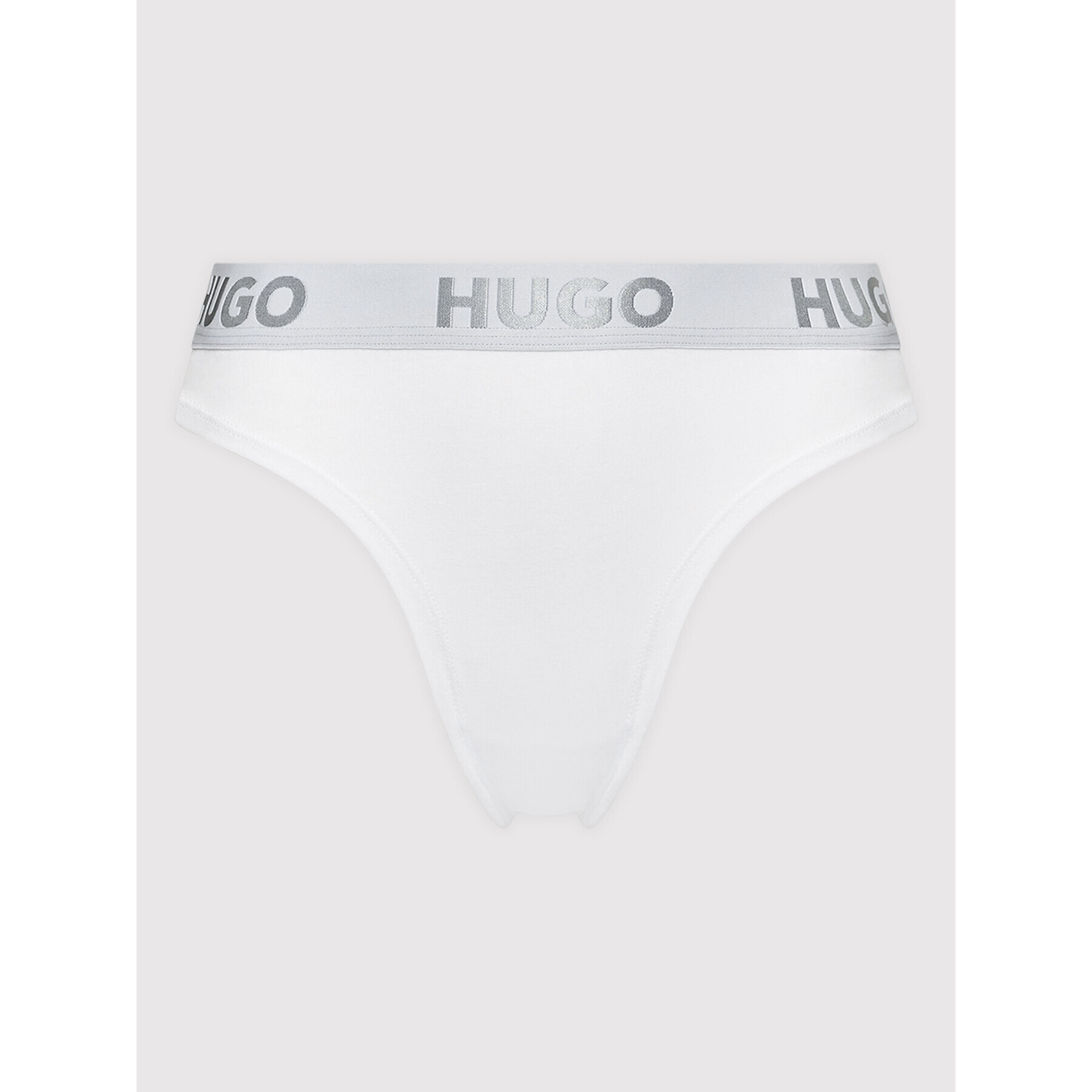 Hugo Kalhotky string Thong Sporty Logo 50469651 Bílá - Pepit.cz