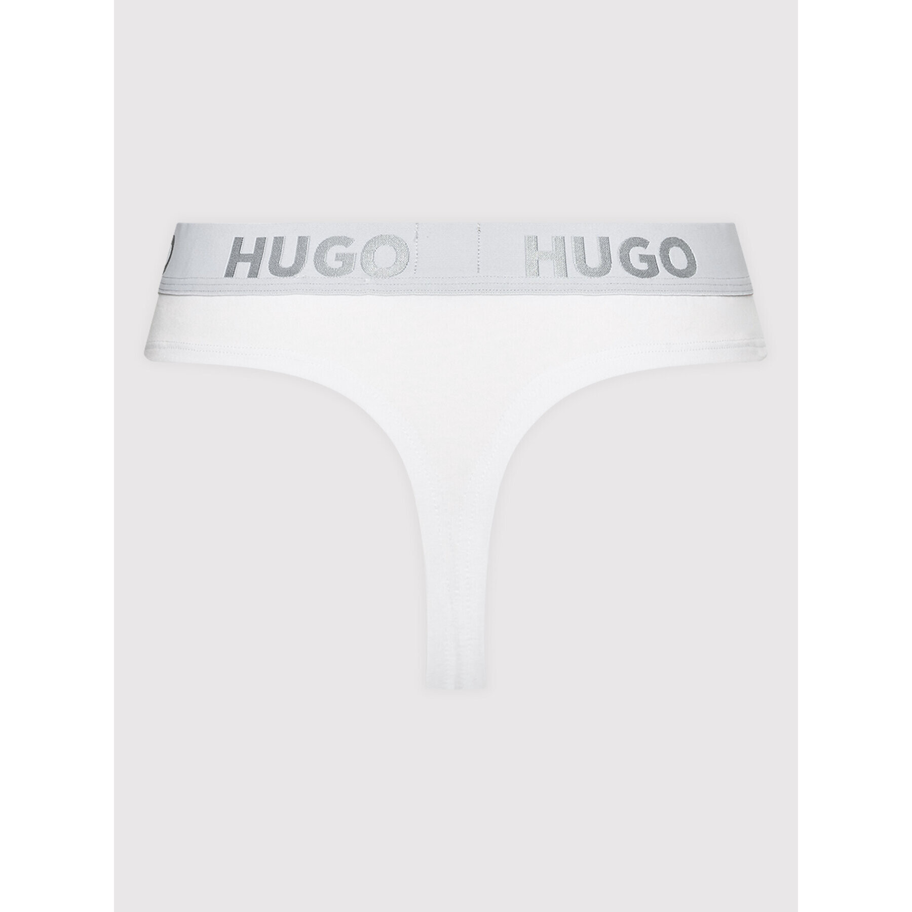 Hugo Kalhotky string Thong Sporty Logo 50469651 Bílá - Pepit.cz