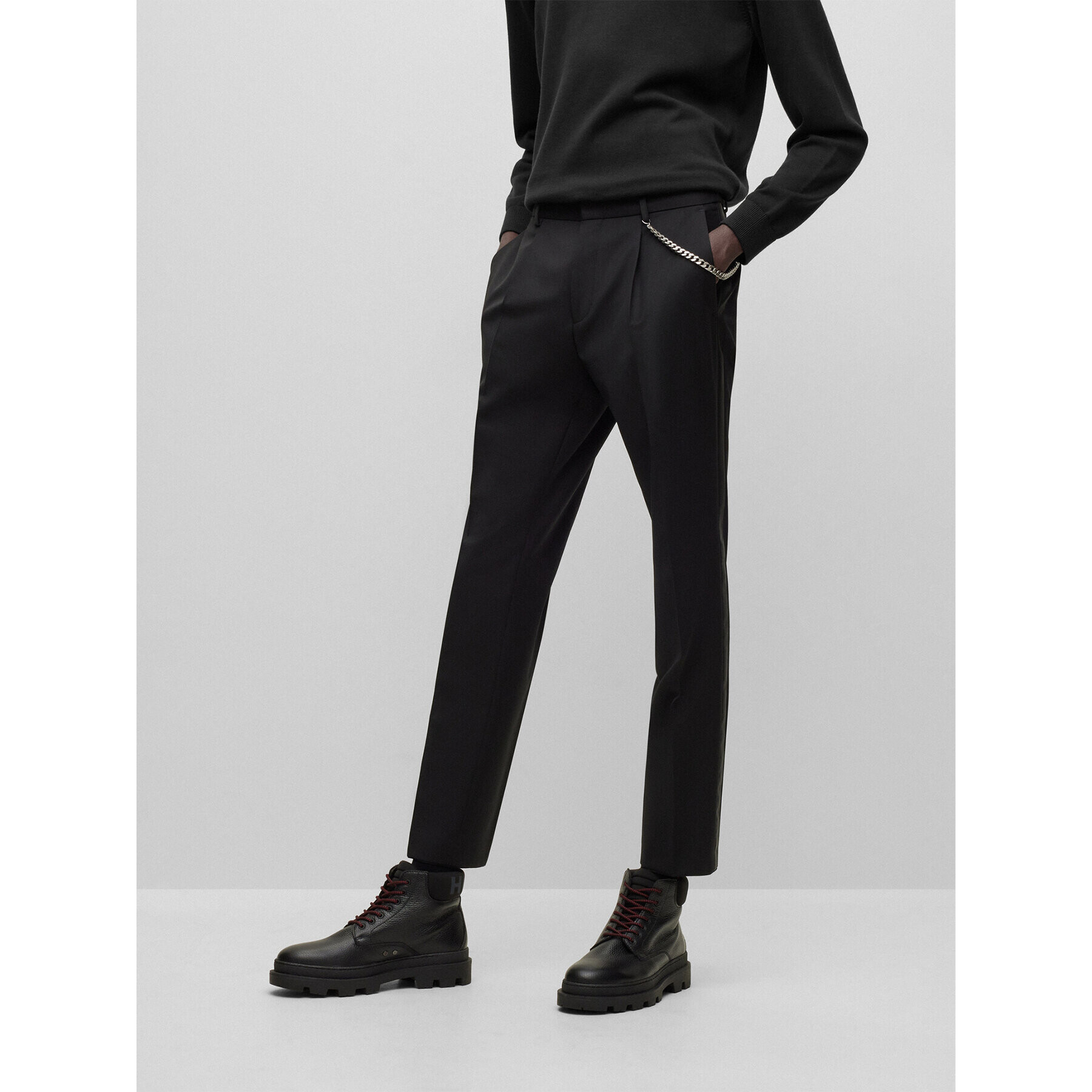 Hugo Kalhoty z materiálu 50483152 Černá Extra Slim Fit - Pepit.cz