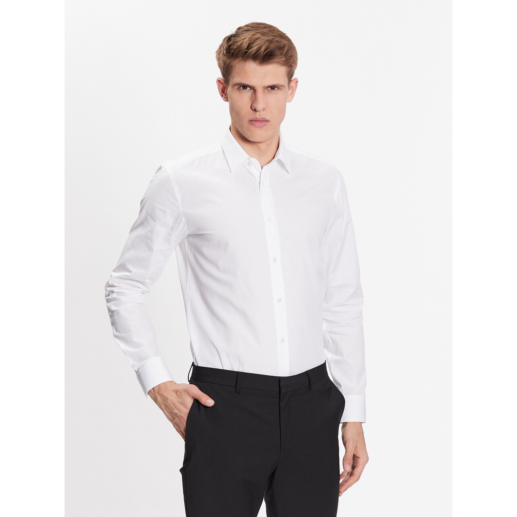 Hugo Košile 50479219 Bílá Extra Slim Fit - Pepit.cz