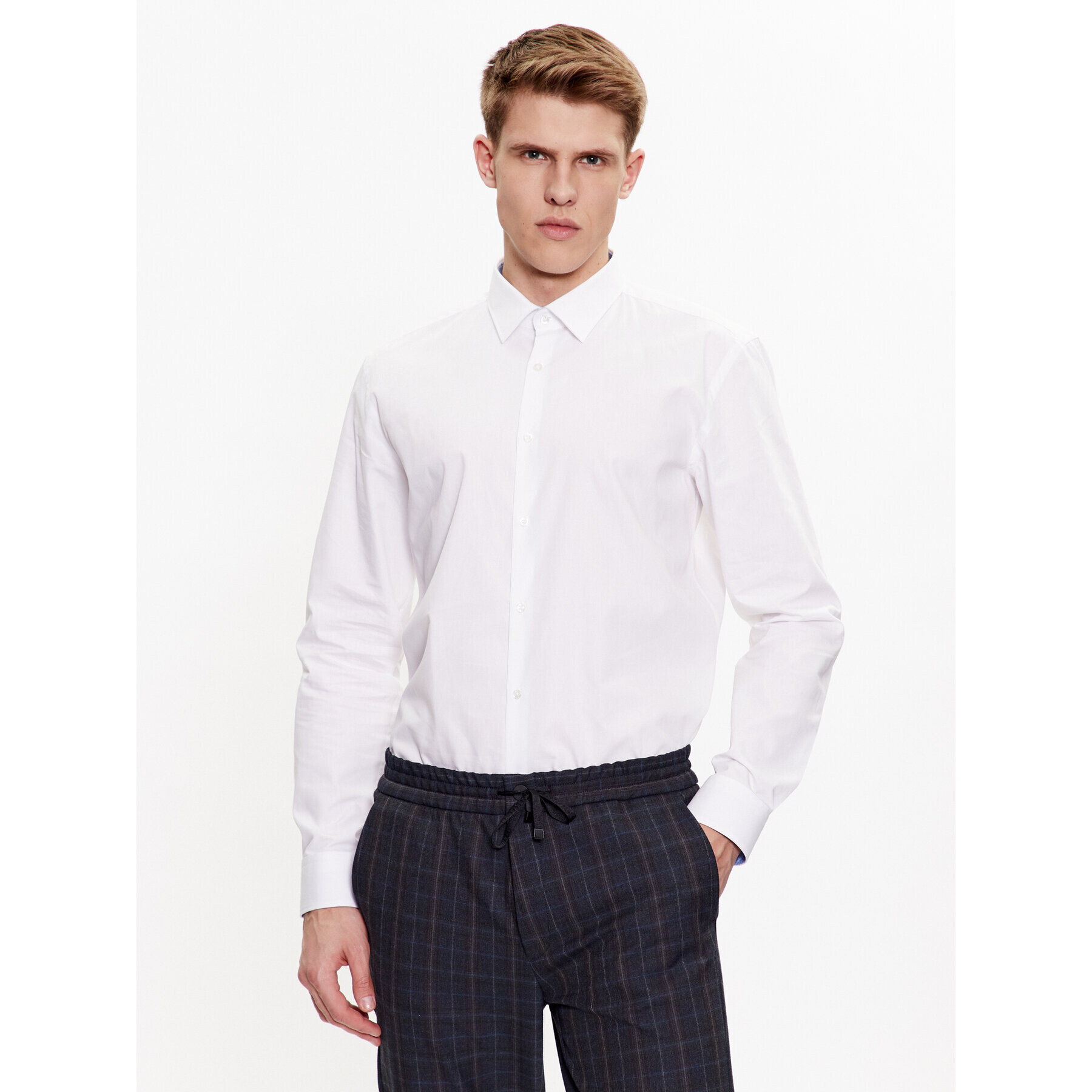 Hugo Košile 50484148 Bílá Extra Slim Fit - Pepit.cz