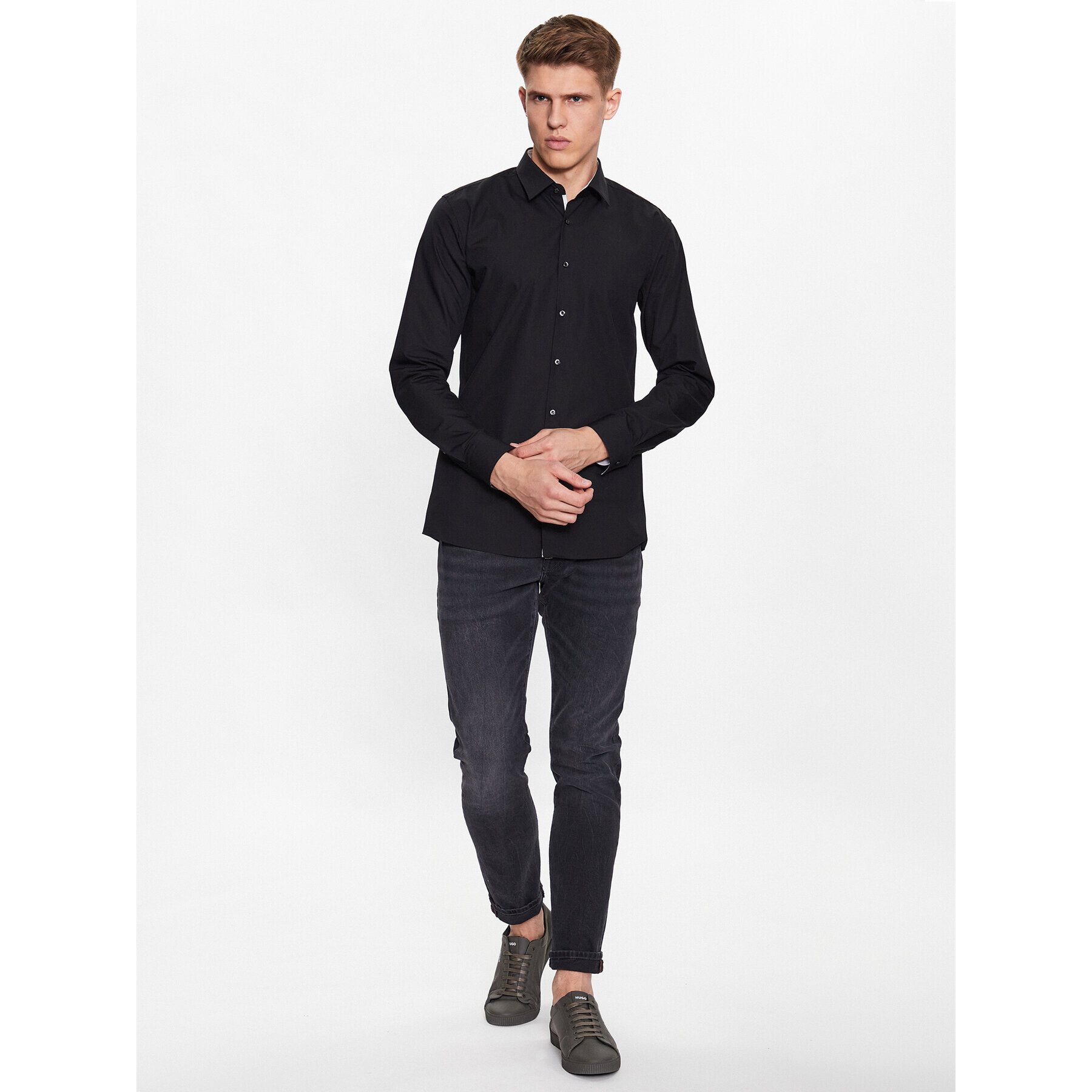 Hugo Košile 50484148 Černá Extra Slim Fit - Pepit.cz