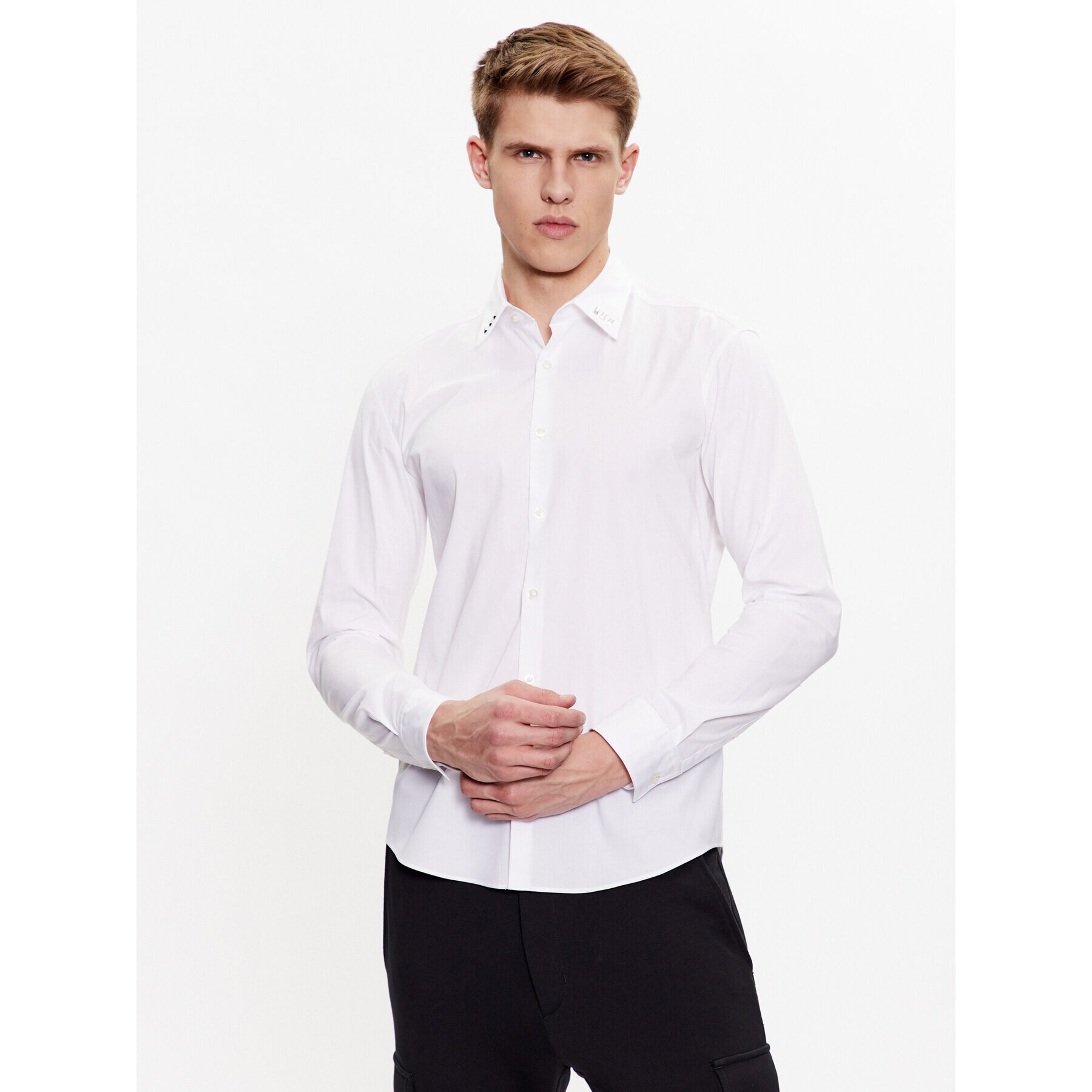 Hugo Košile 50484338 Bílá Slim Fit - Pepit.cz