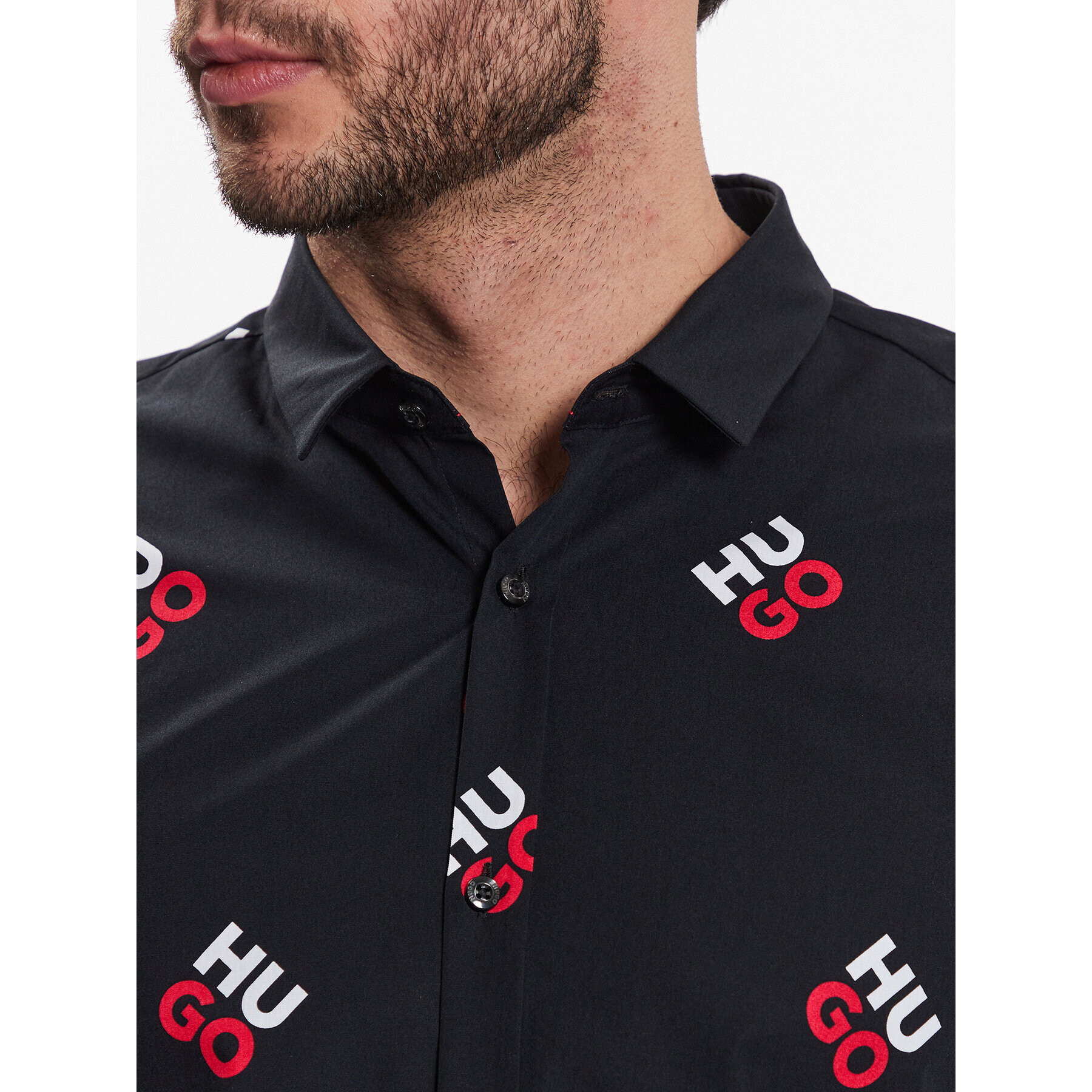 Hugo Košile 50484412 Černá Extra Slim Fit - Pepit.cz