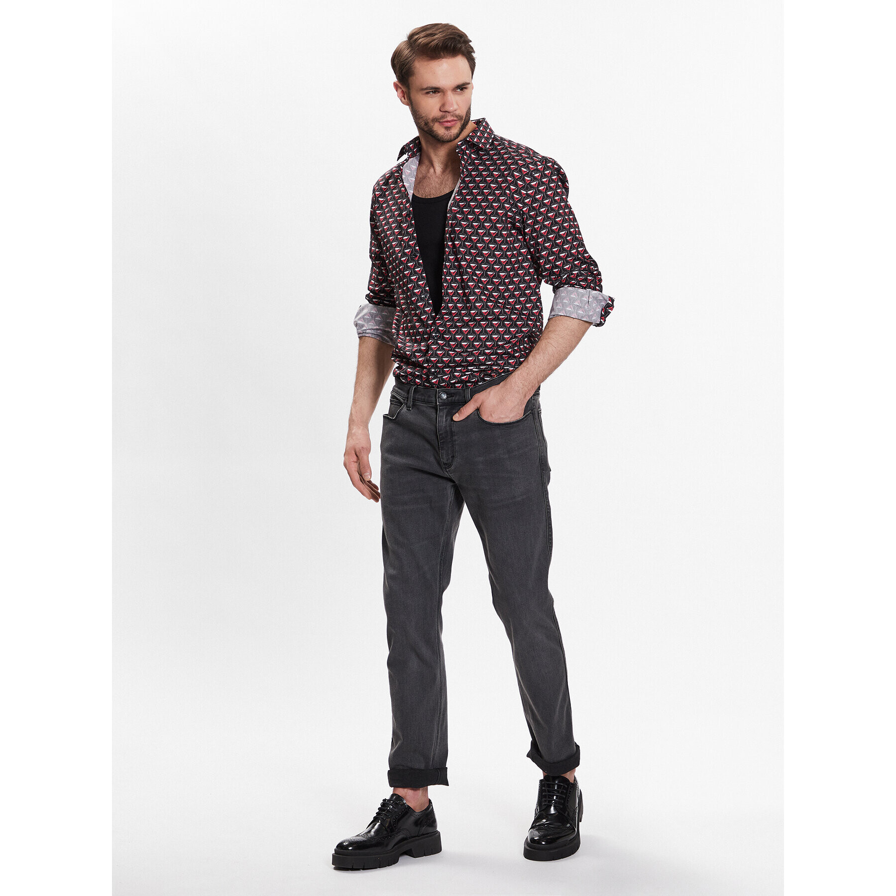 Hugo Košile 50490430 Černá Slim Fit - Pepit.cz