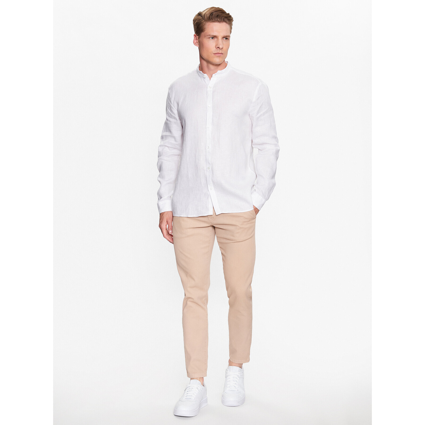 Hugo Košile 50490740 Bílá Slim Fit - Pepit.cz