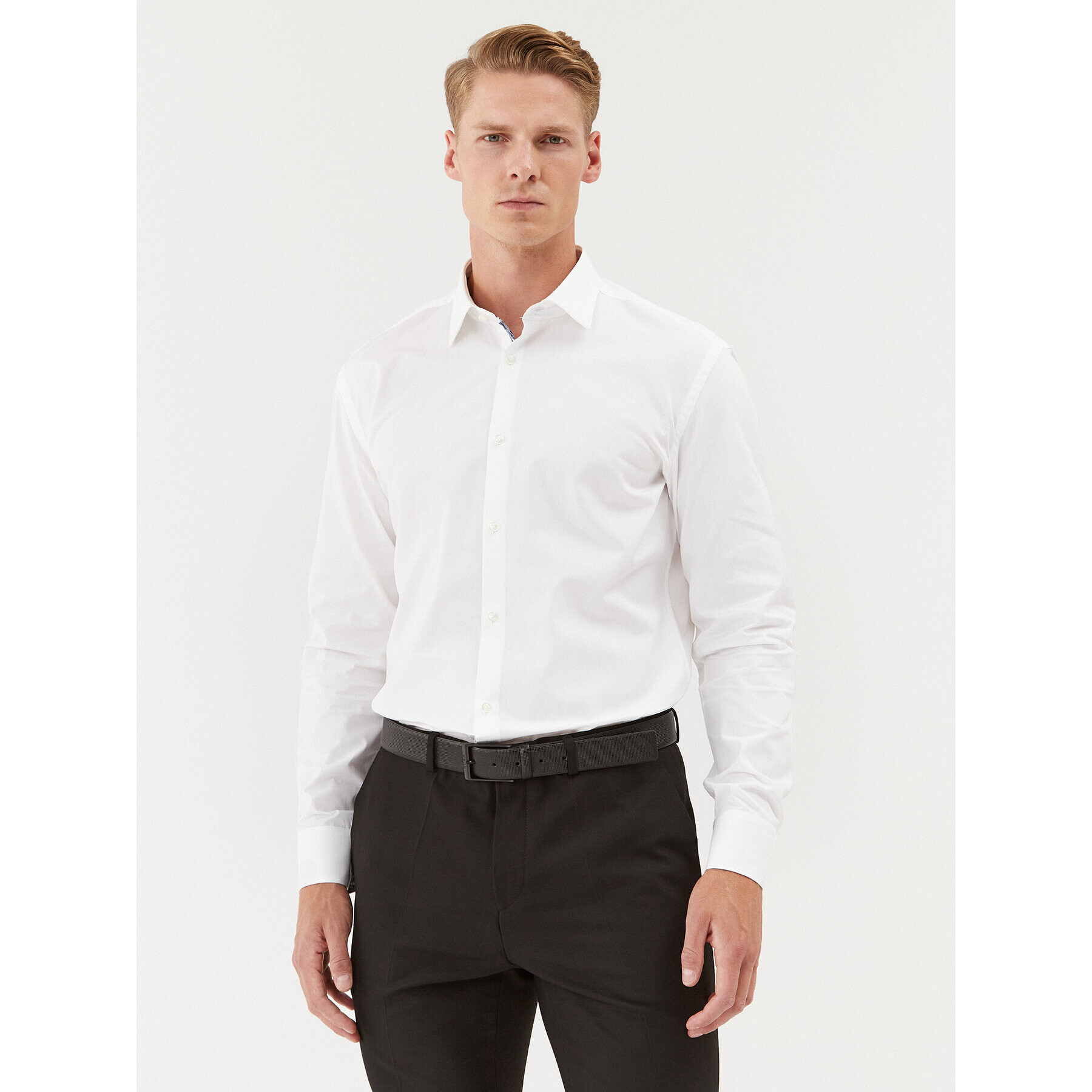 Hugo Košile 50494513 Bílá Slim Fit - Pepit.cz