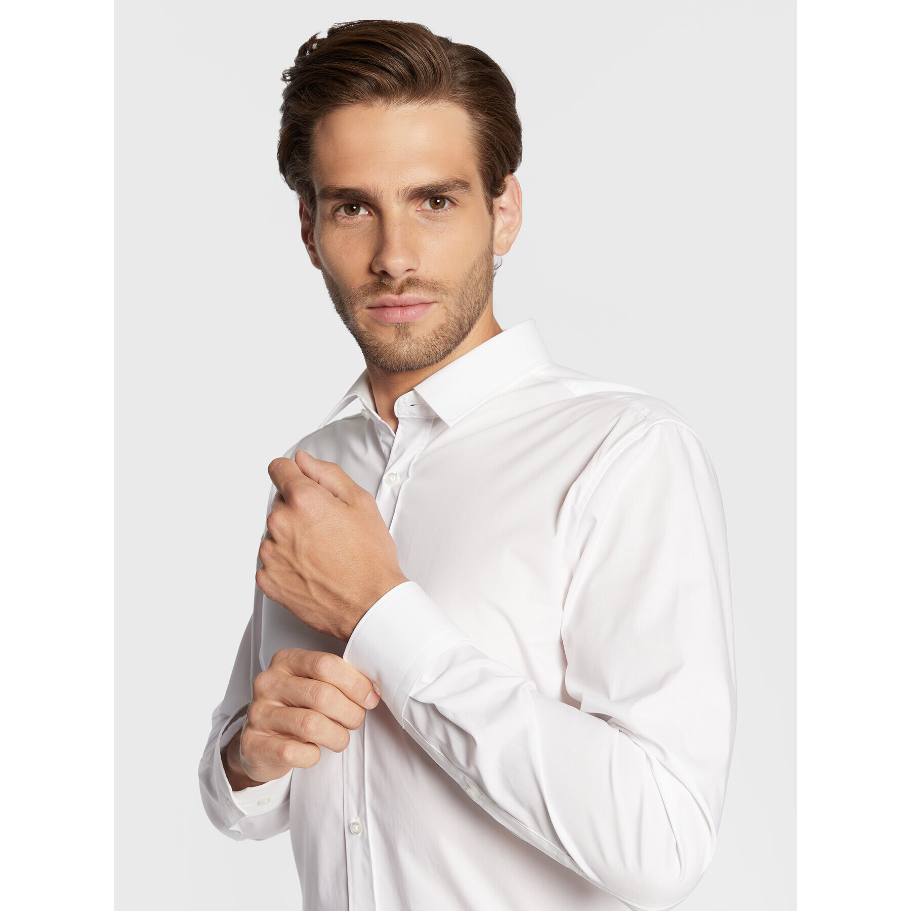 Hugo Košile Elisha02 50479396 Bílá Extra Slim Fit - Pepit.cz