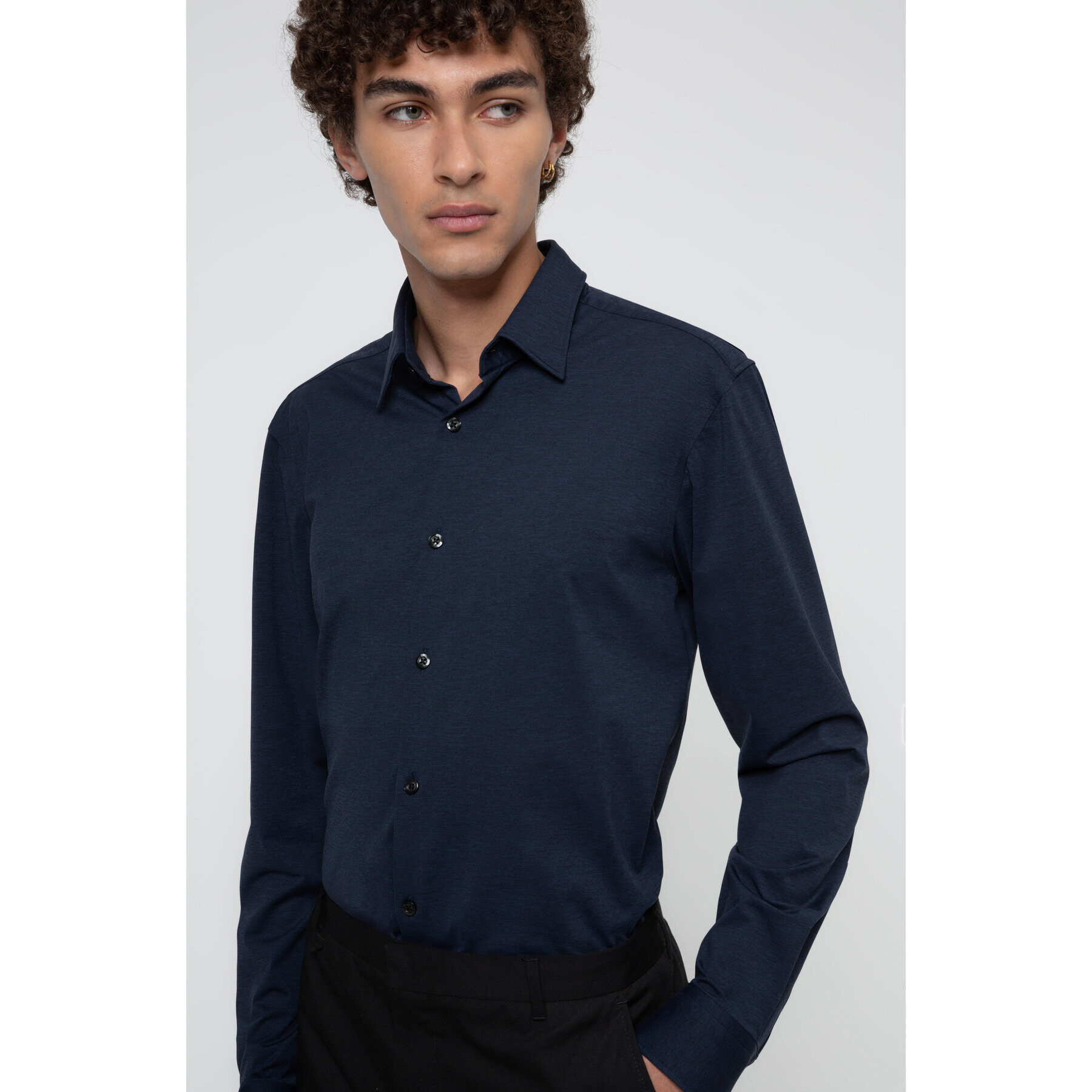 Hugo Košile Ermo 50438087 Tmavomodrá Slim Fit - Pepit.cz