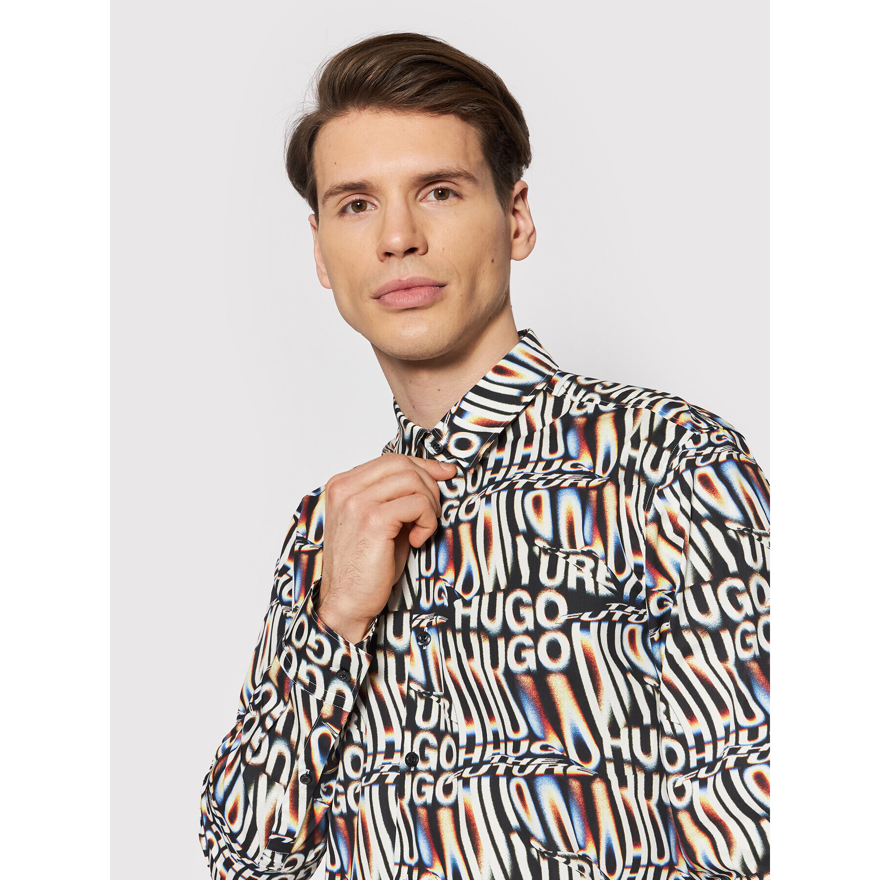 Hugo Košile Ermo 50463127 Barevná Slim Fit - Pepit.cz