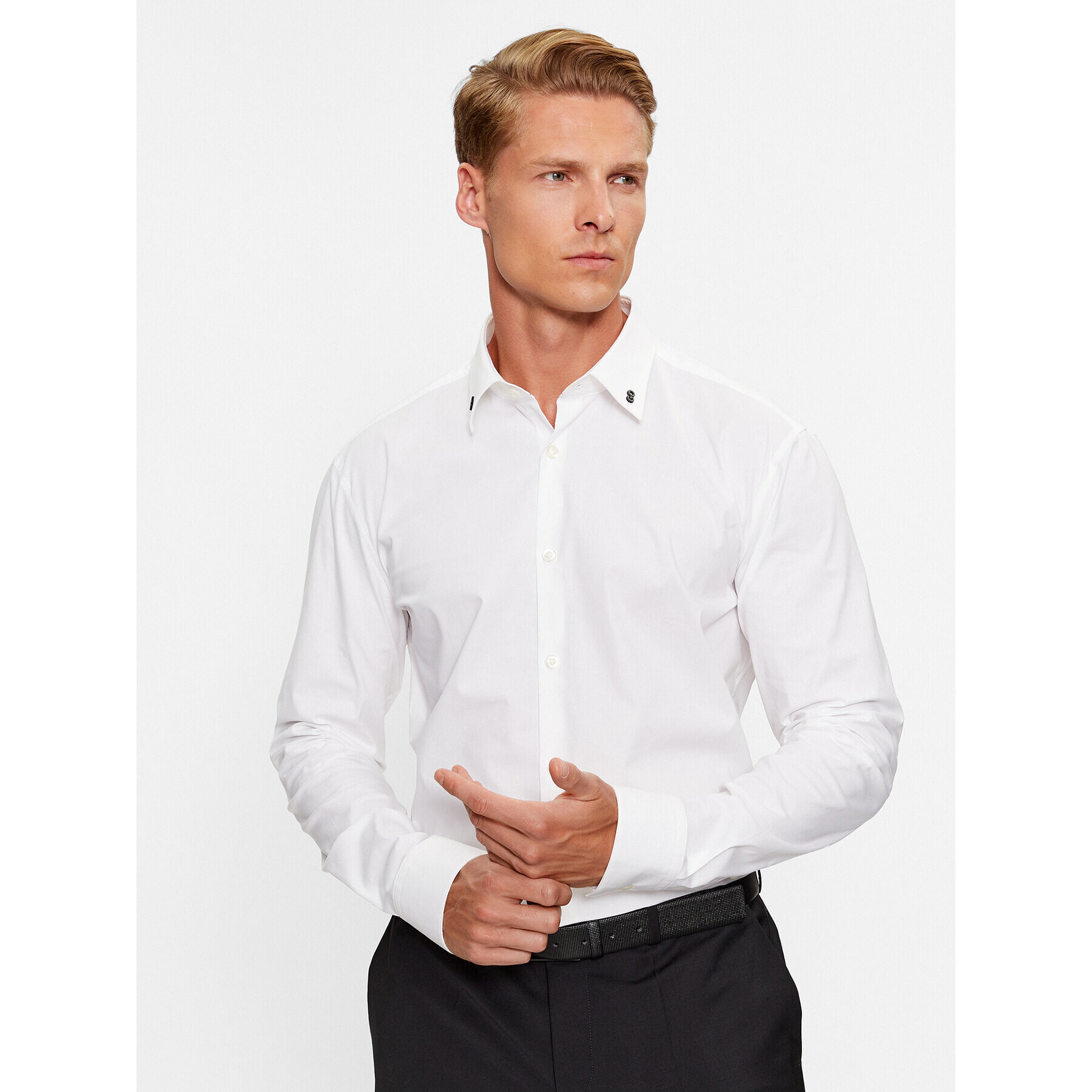 Hugo Košile Ermo 50495900 Bílá Slim Fit - Pepit.cz