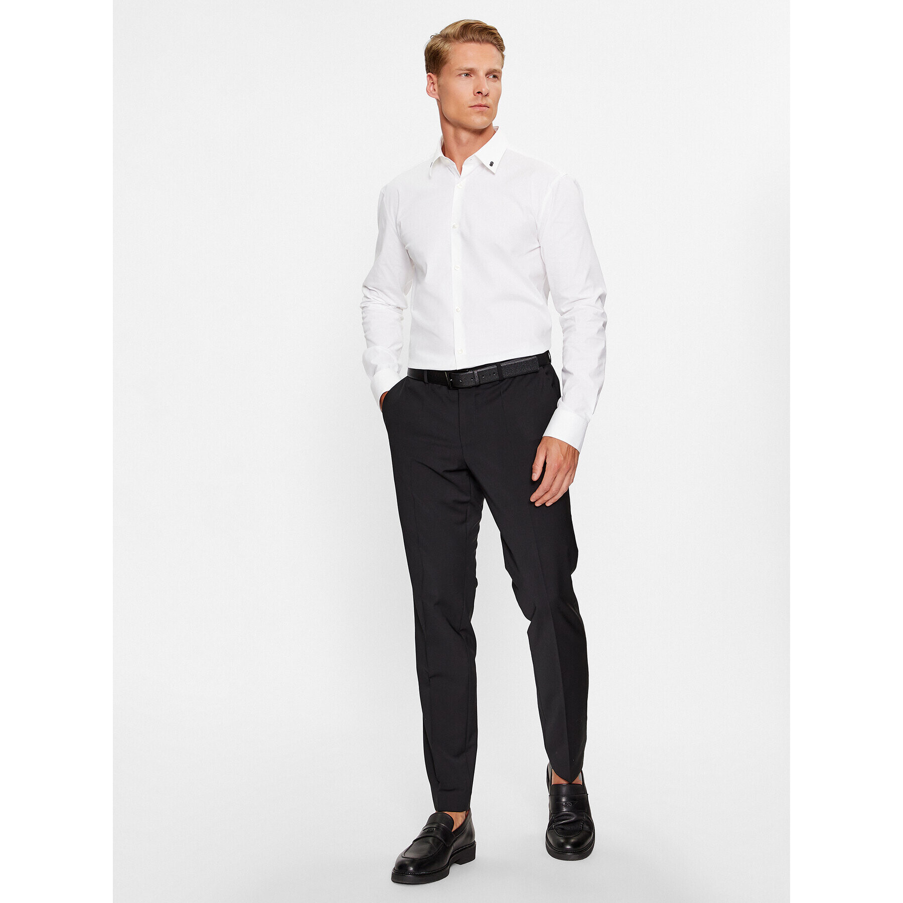 Hugo Košile Ermo 50495900 Bílá Slim Fit - Pepit.cz