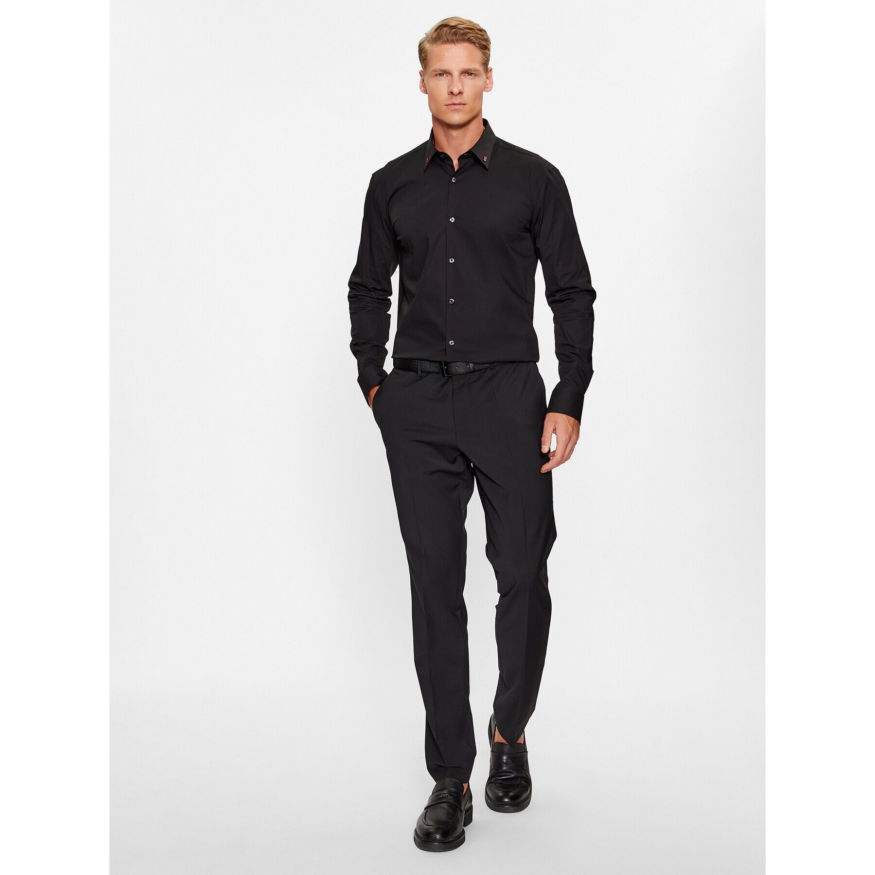 Hugo Košile Ermo 50495900 Černá Slim Fit - Pepit.cz