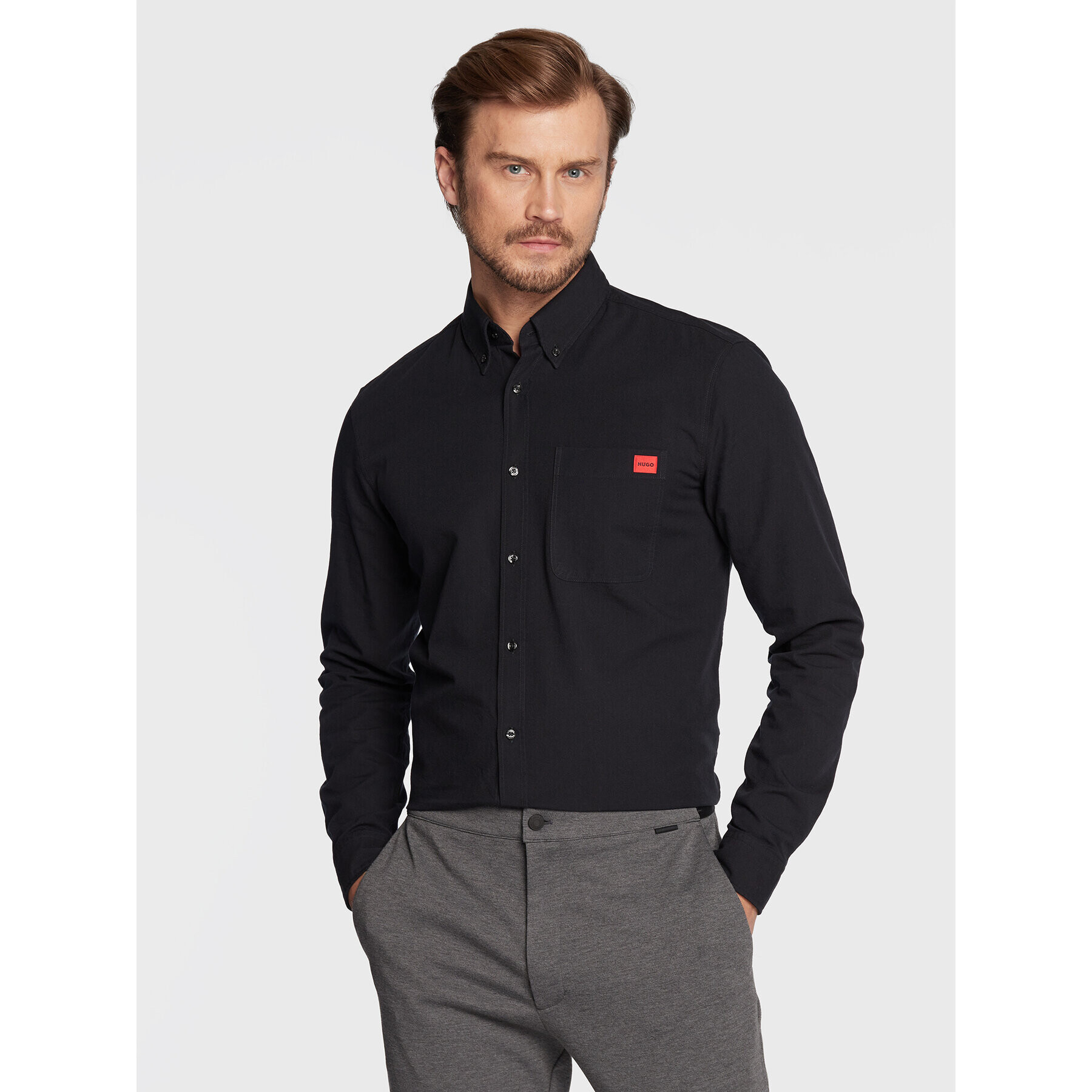 Hugo Košile Evito 50479302 Černá Slim Fit - Pepit.cz