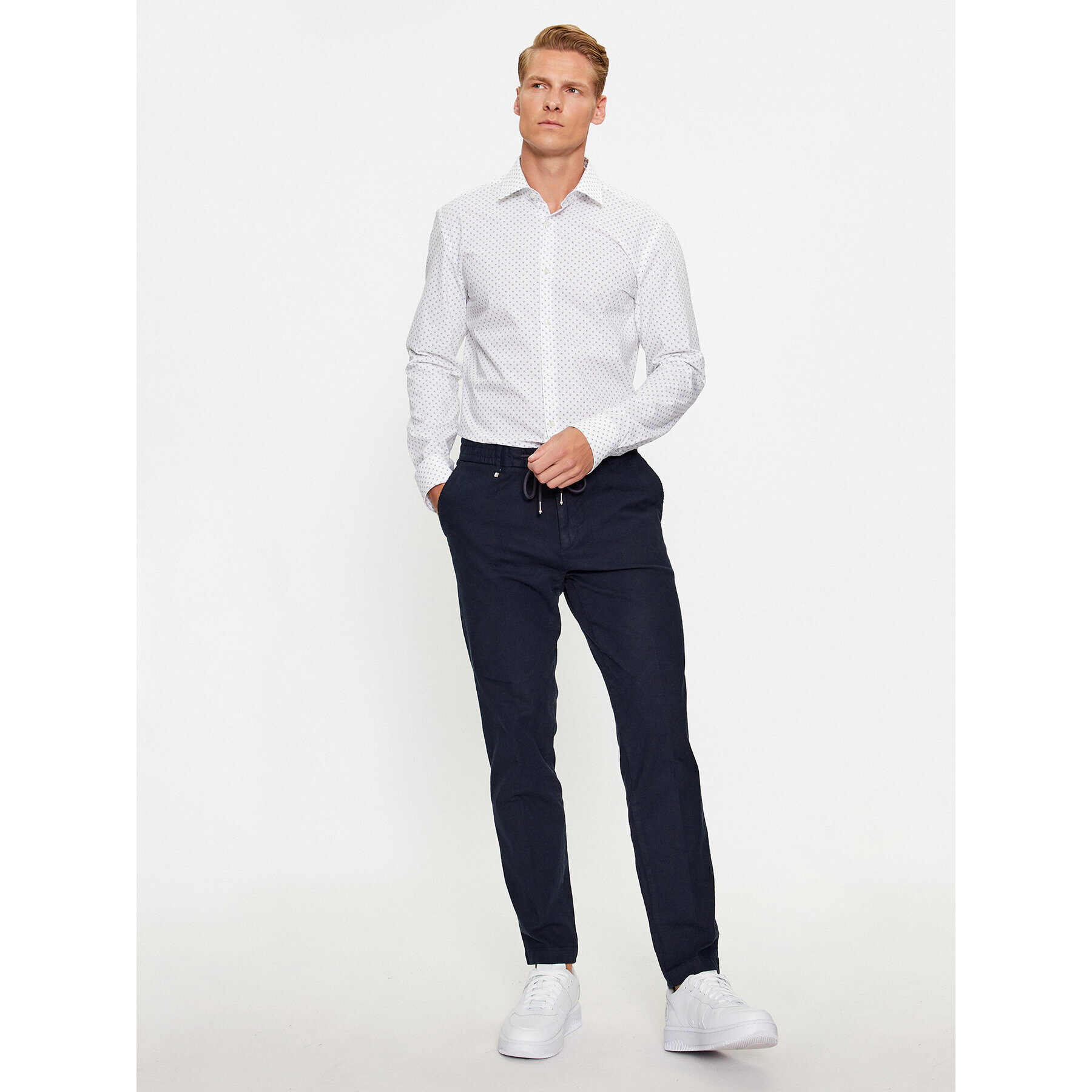 Hugo Košile Kenno 50495103 Bílá Slim Fit - Pepit.cz