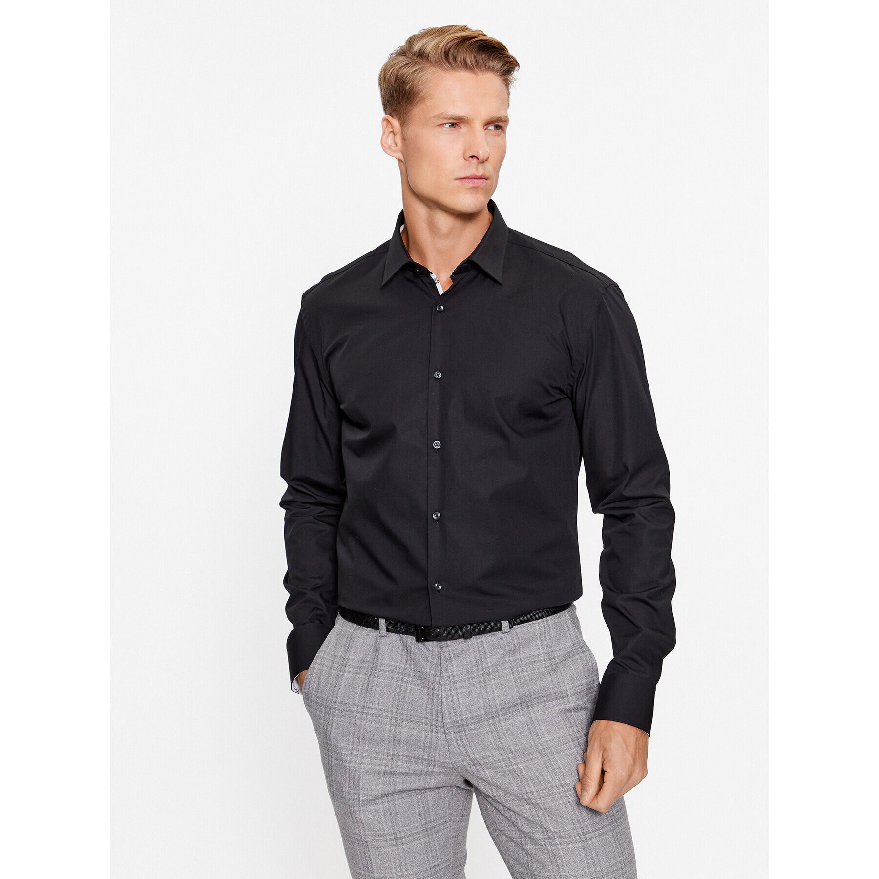 Hugo Košile Koey 50500217 Černá Slim Fit - Pepit.cz