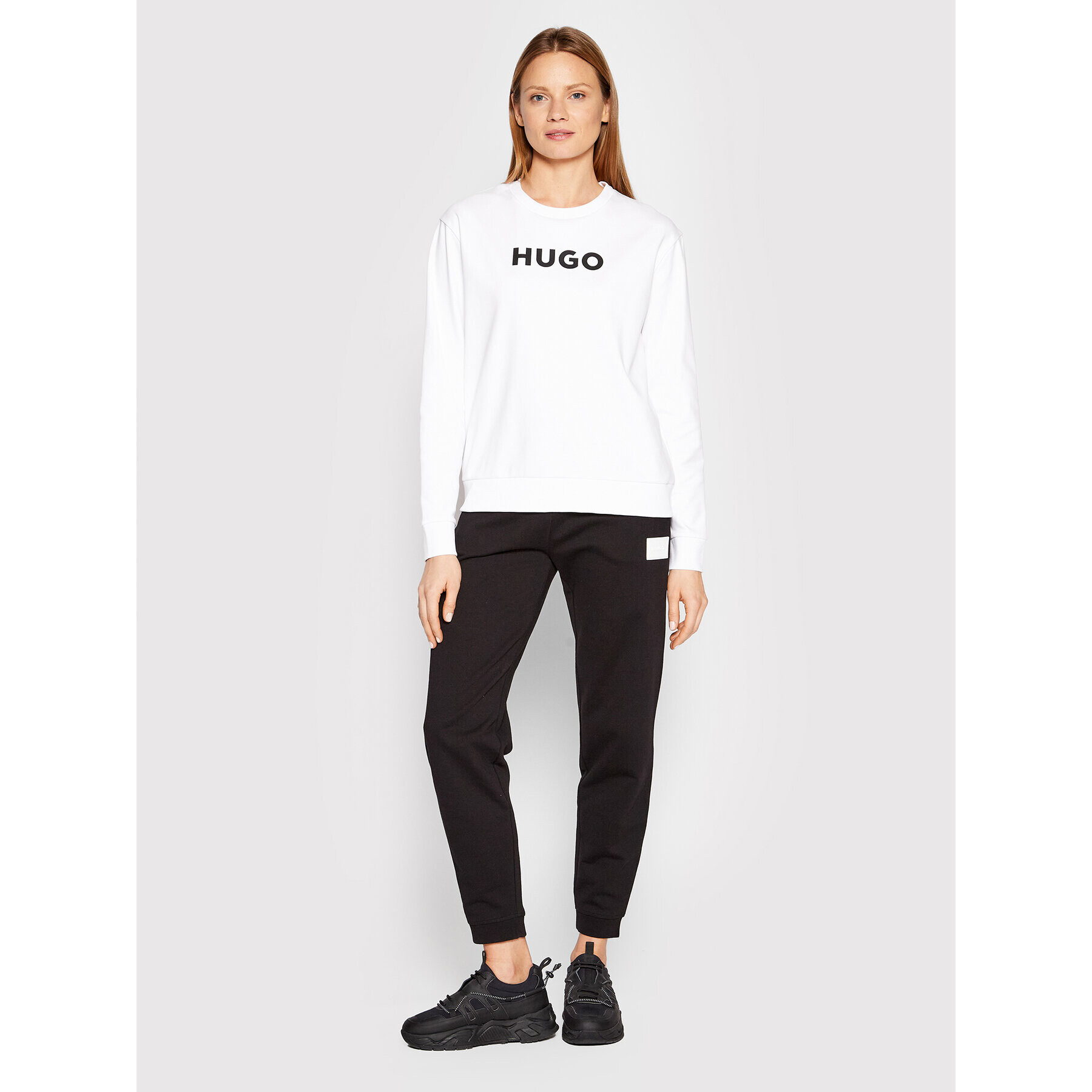 Hugo Mikina 50470571 Bílá Regular Fit - Pepit.cz