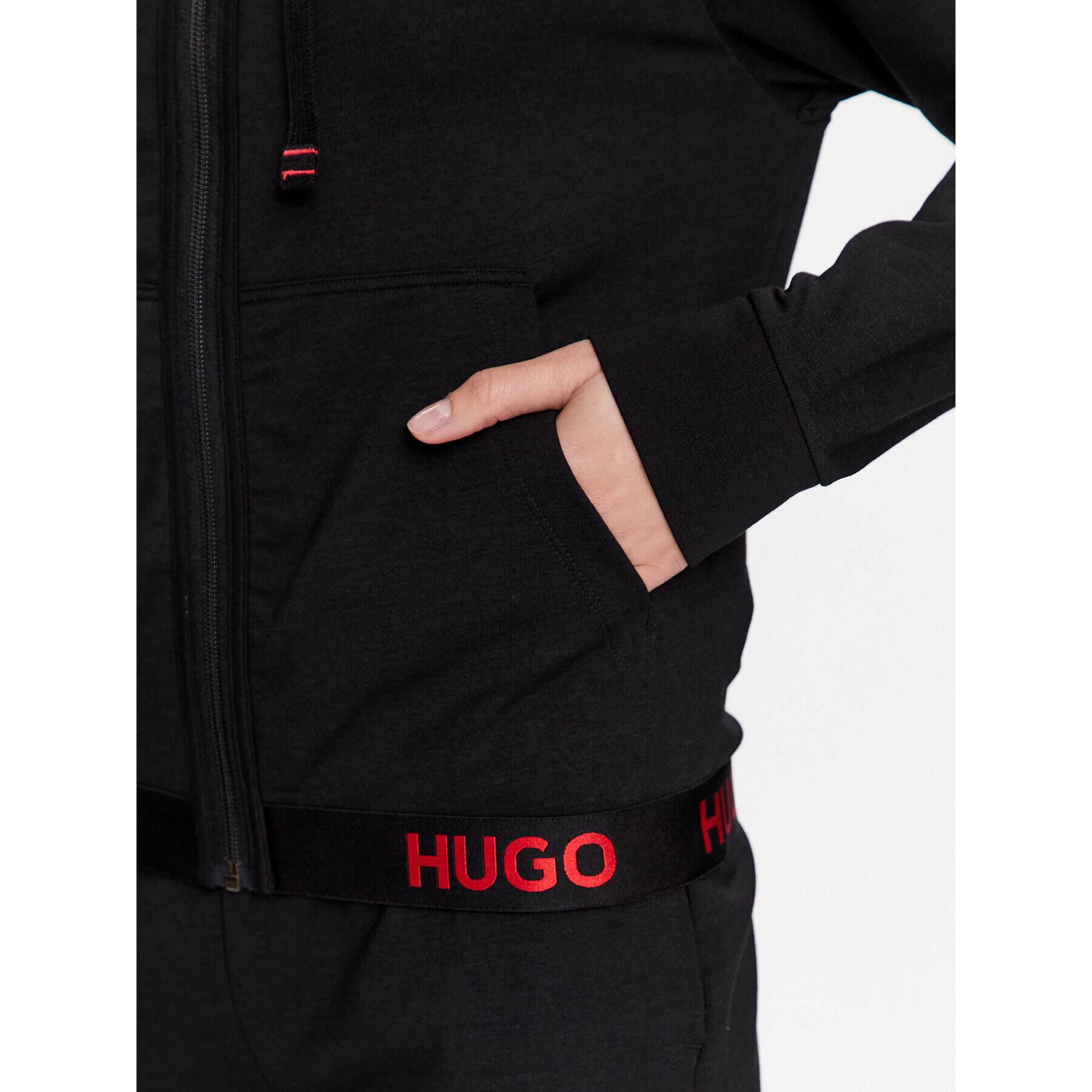 Hugo Mikina 50490599 Černá Regular Fit - Pepit.cz