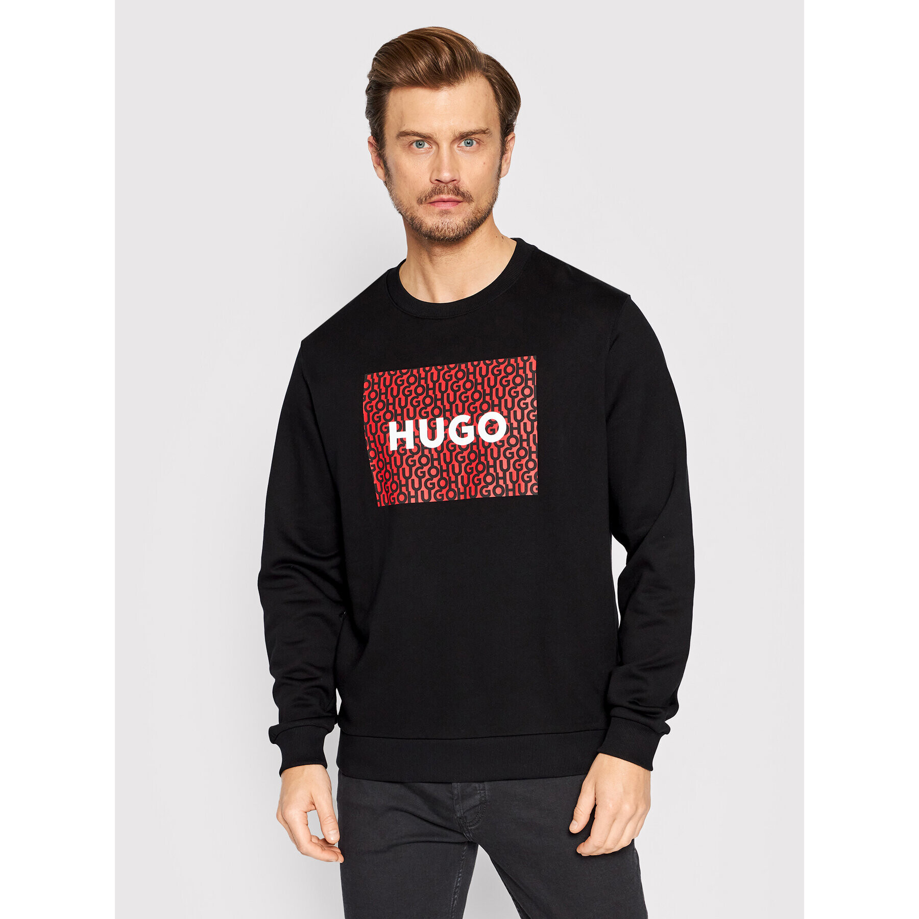 Hugo Mikina Dalker 50472719 Černá Regular Fit - Pepit.cz