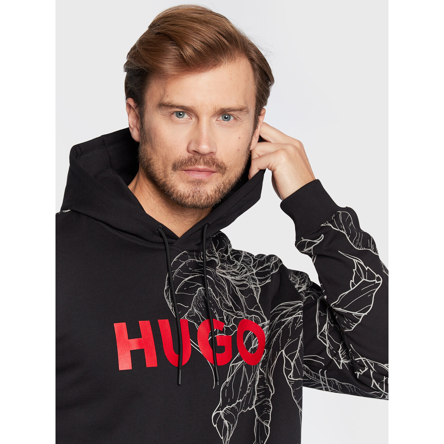 Hugo Mikina Danimaux 50477343 Černá Regular Fit - Pepit.cz