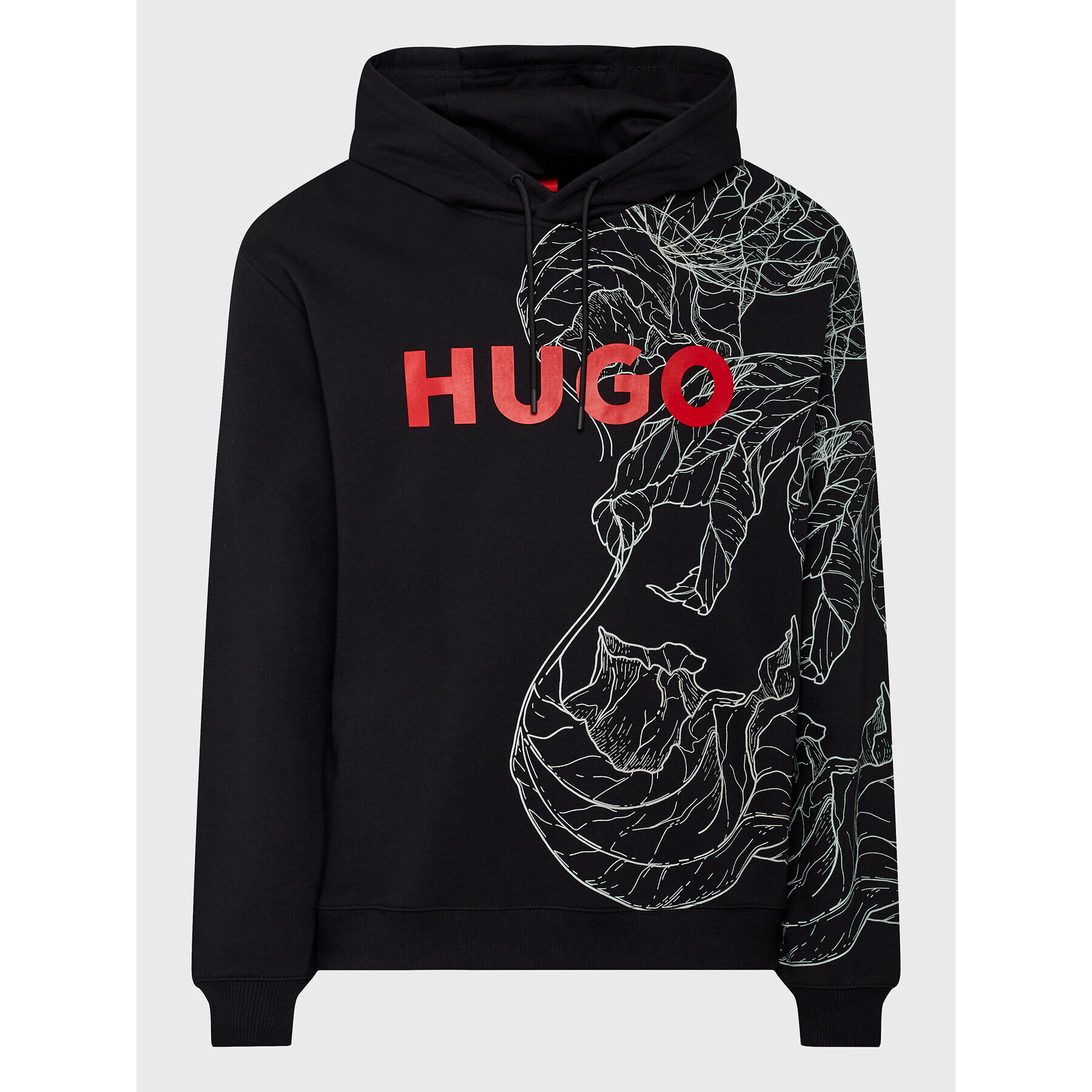 Hugo Mikina Danimaux 50477343 Černá Regular Fit - Pepit.cz