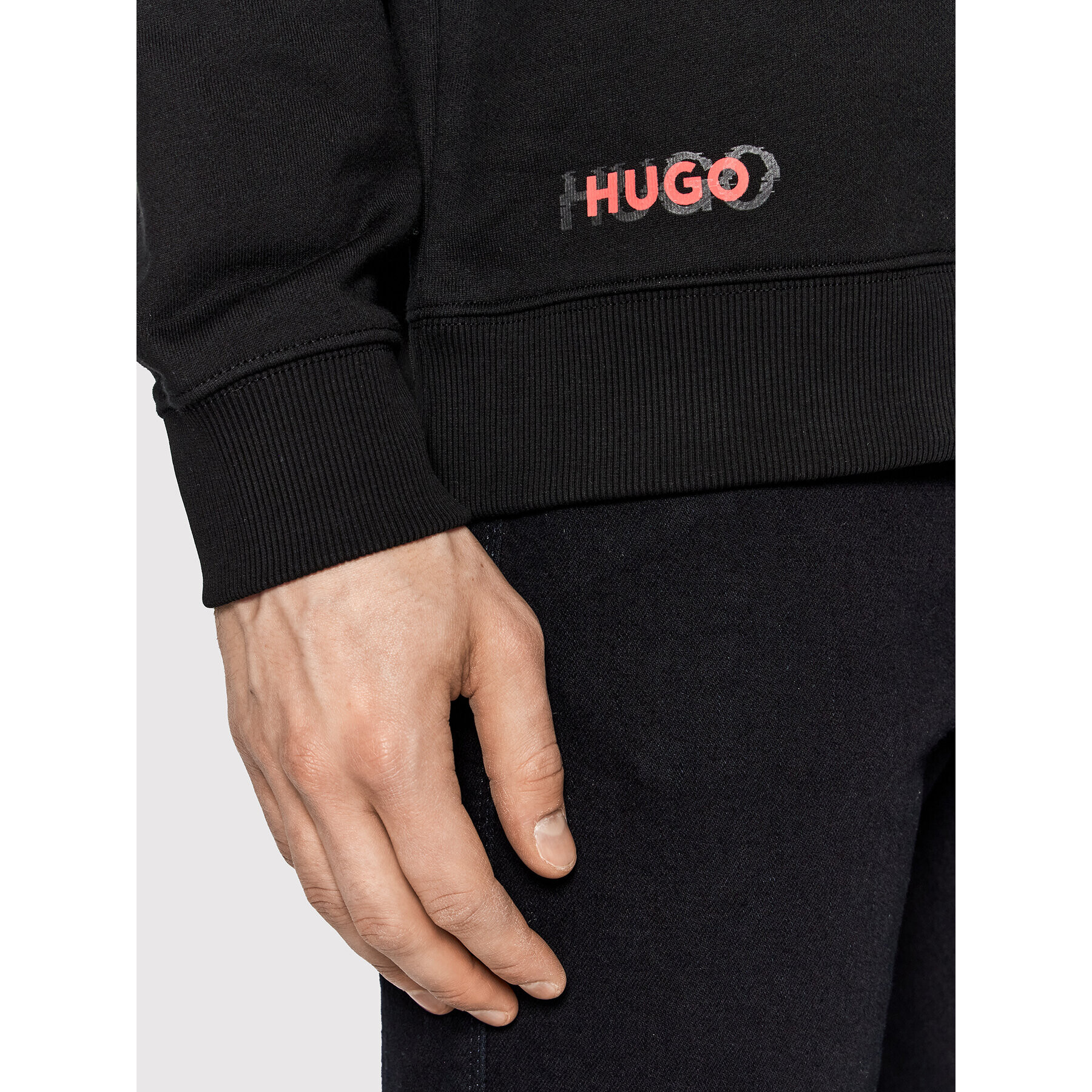 Hugo Mikina Deronese 50468271 Černá Regular Fit - Pepit.cz