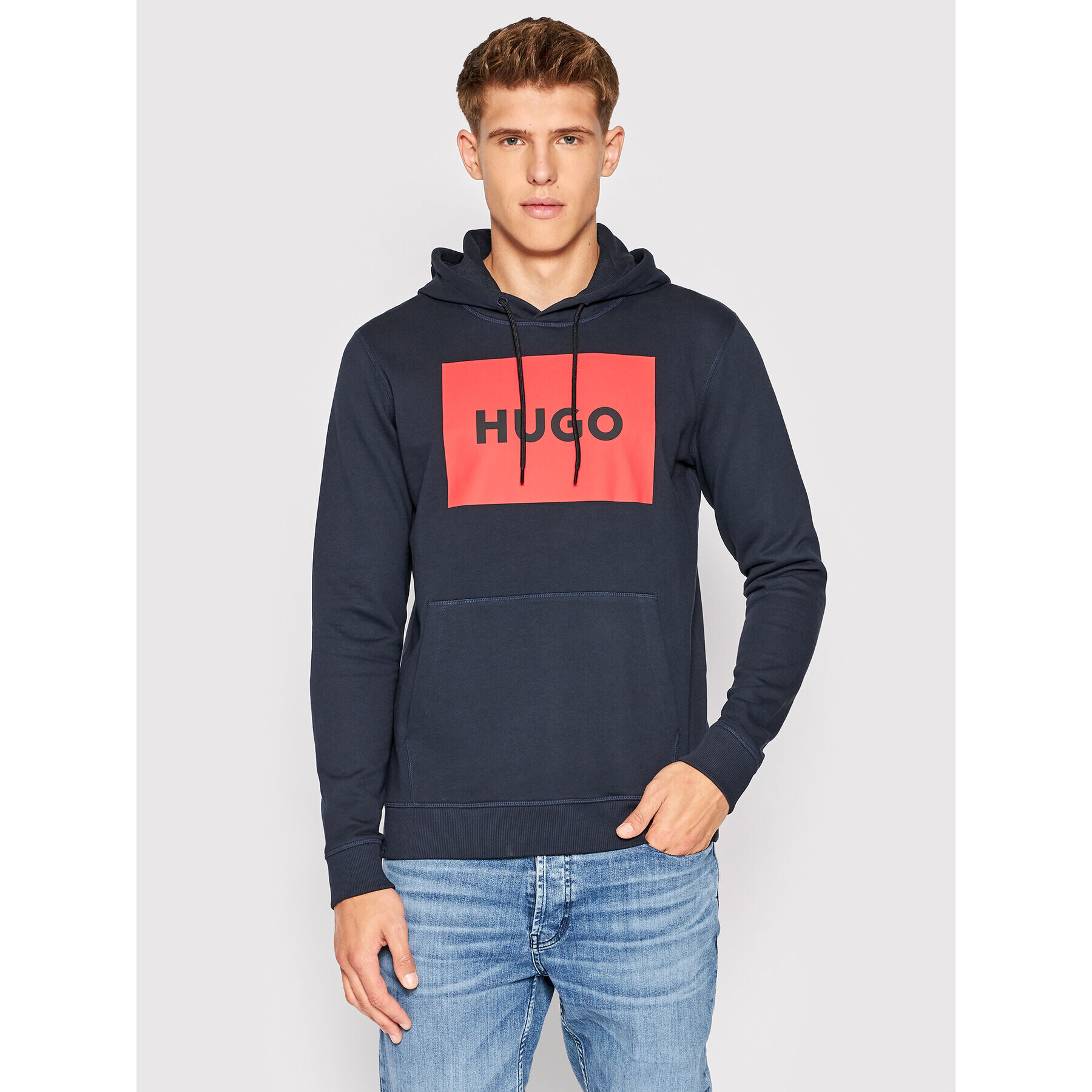 Hugo Mikina Duratschin223 50473168 Tmavomodrá Regular Fit - Pepit.cz