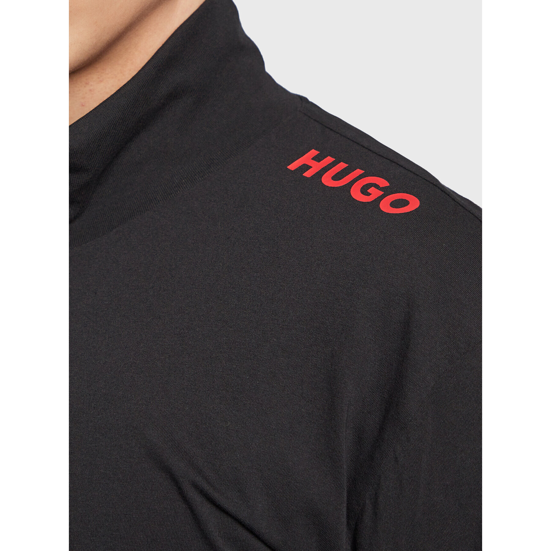 Hugo Mikina Labelled 50487782 Černá Relaxed Fit - Pepit.cz