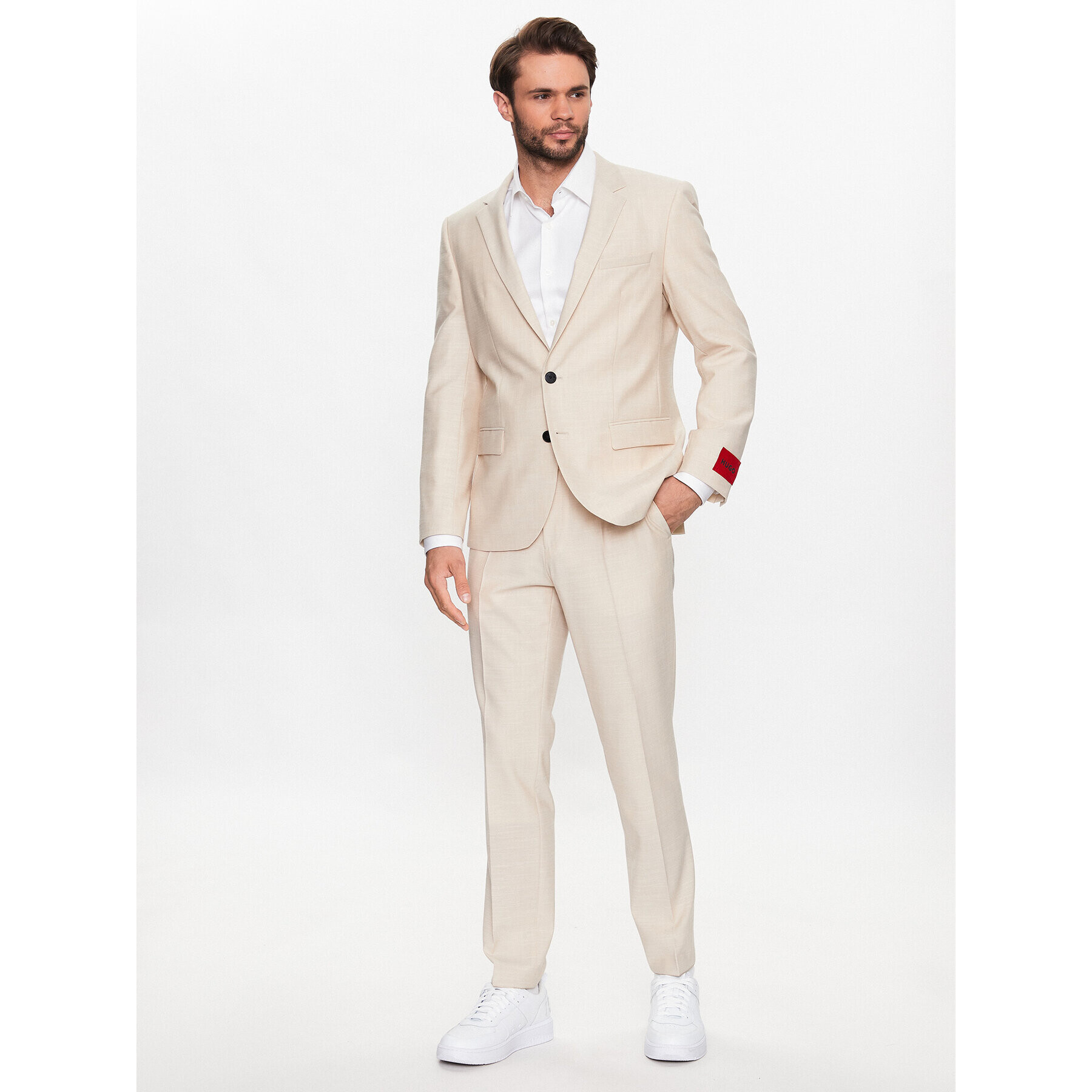 Hugo Oblek 50491045 Béžová Slim Fit - Pepit.cz